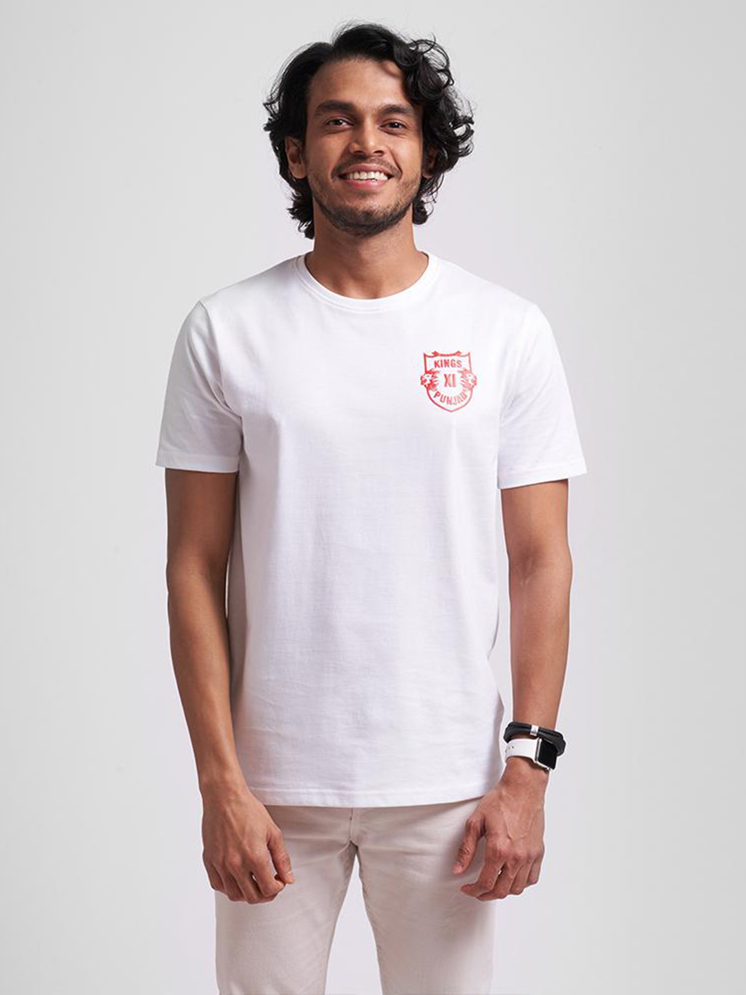 Kings XI Punjab Kings XI Punjab KL Rahul White Regular Fit Fan Jersey (1)