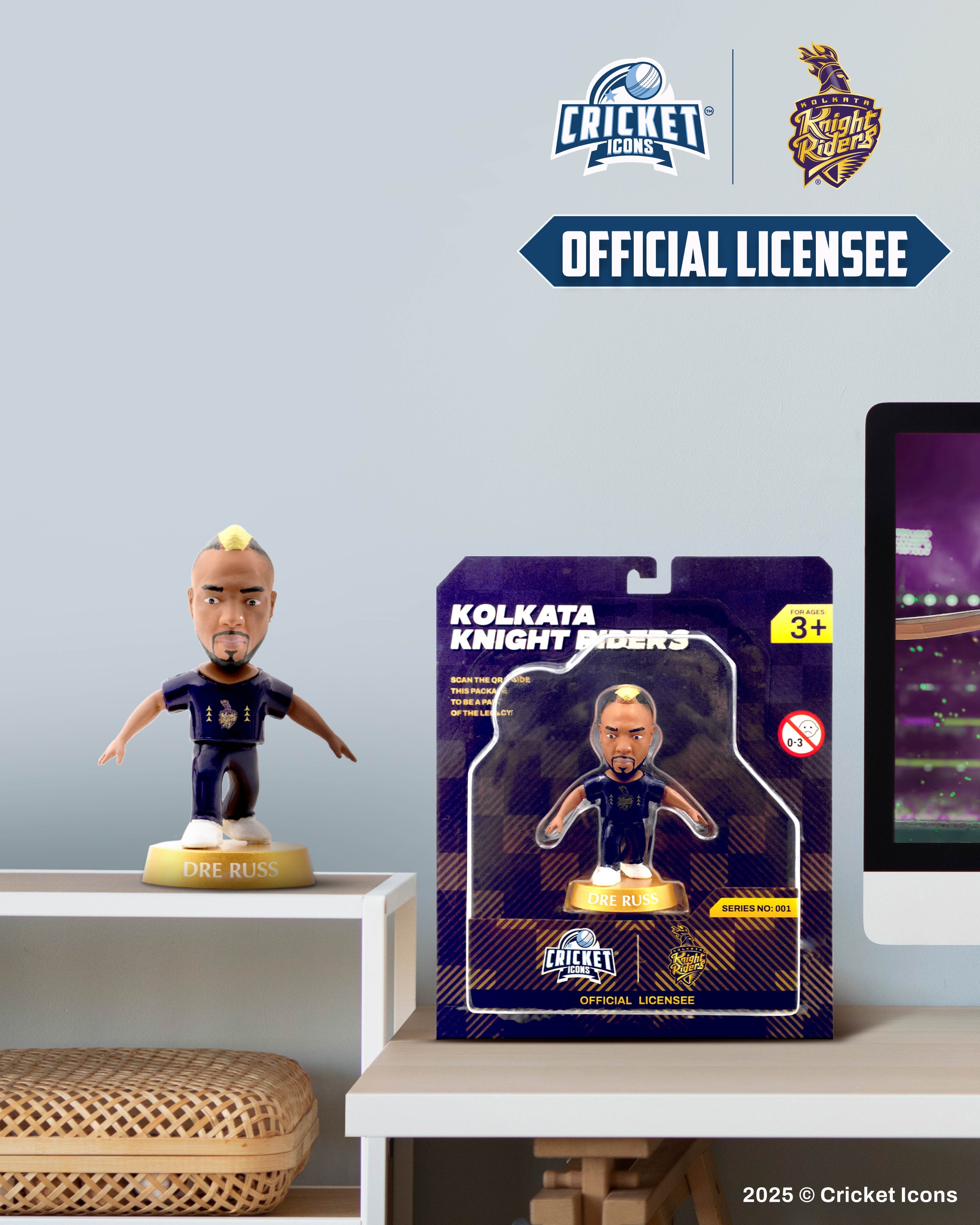 Kolkata Knight Riders Andre Russell Kolkata Knight Riders Collectible Miniature