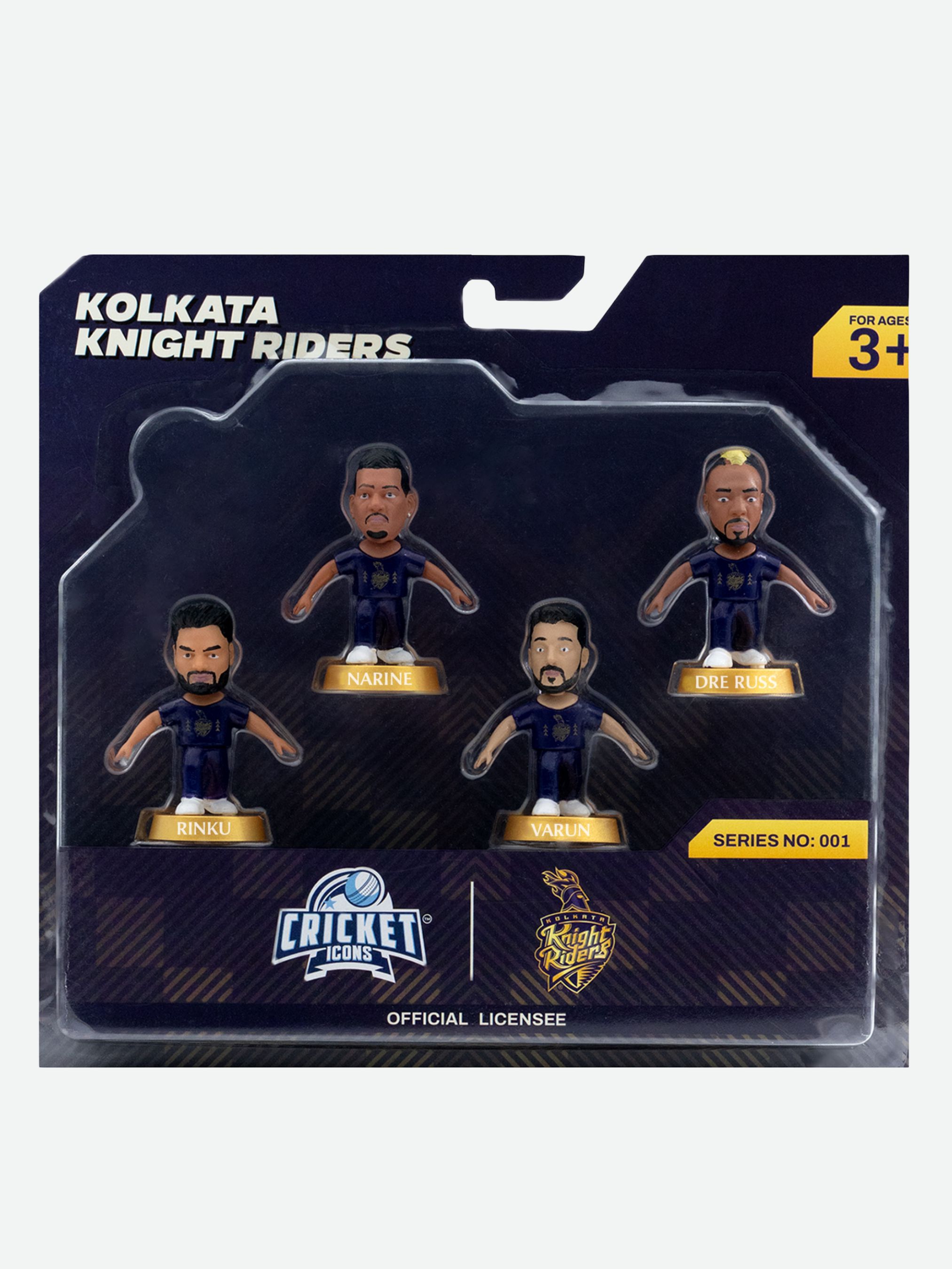 Kolkata Knight Riders Assorted Kolkata Knight Riders Collectible Miniature (Pack of 4) (2)