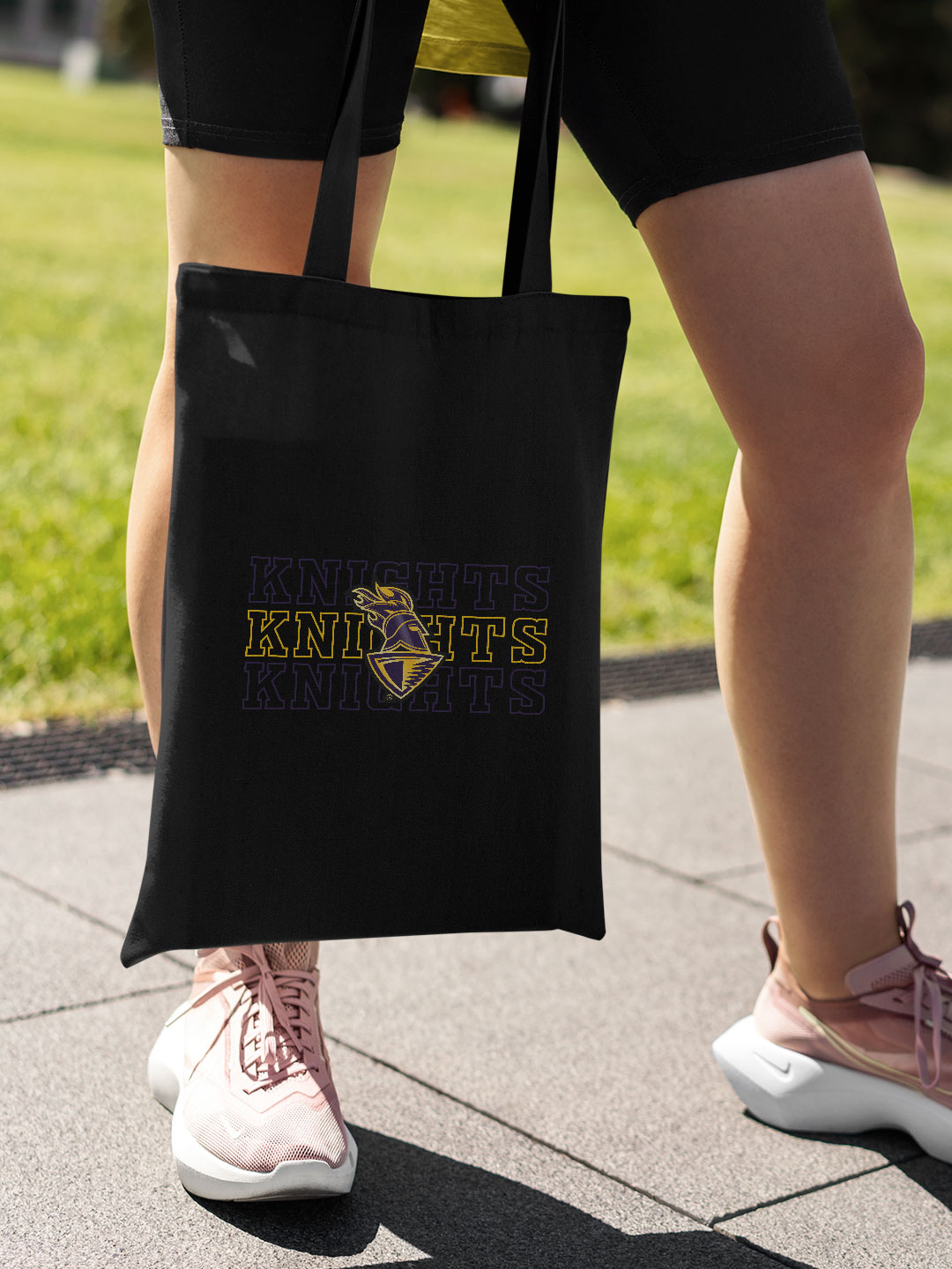 Kolkata Knight Riders Black and Purple Knight Riders Printed Canvas Casual Tote Bag - (Pack of 1) (4)