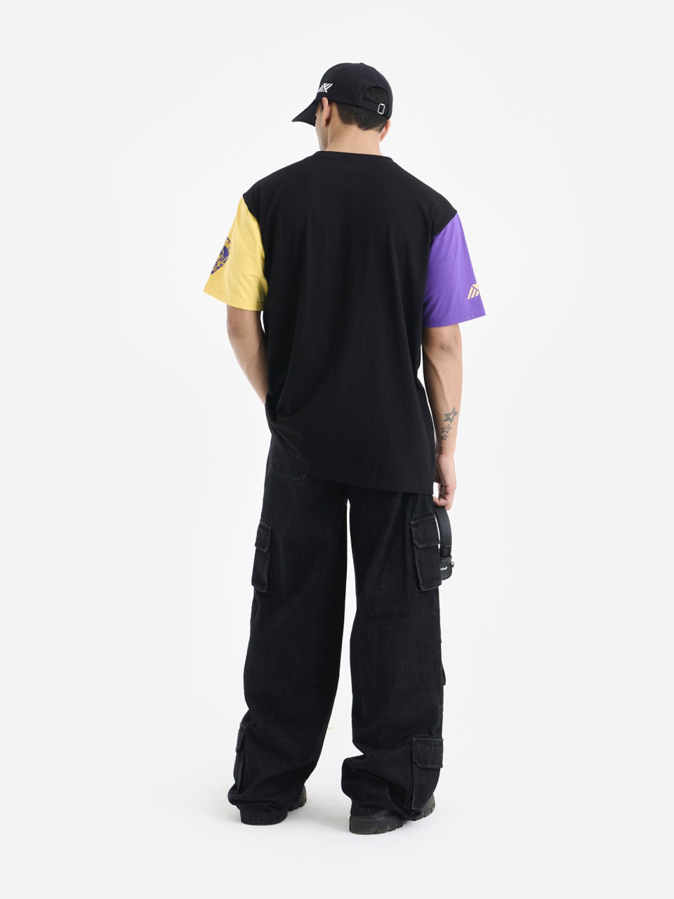 Kolkata Knight Riders Black Casual Short Sleeve Round Neck Cotton T-Shirt (5)