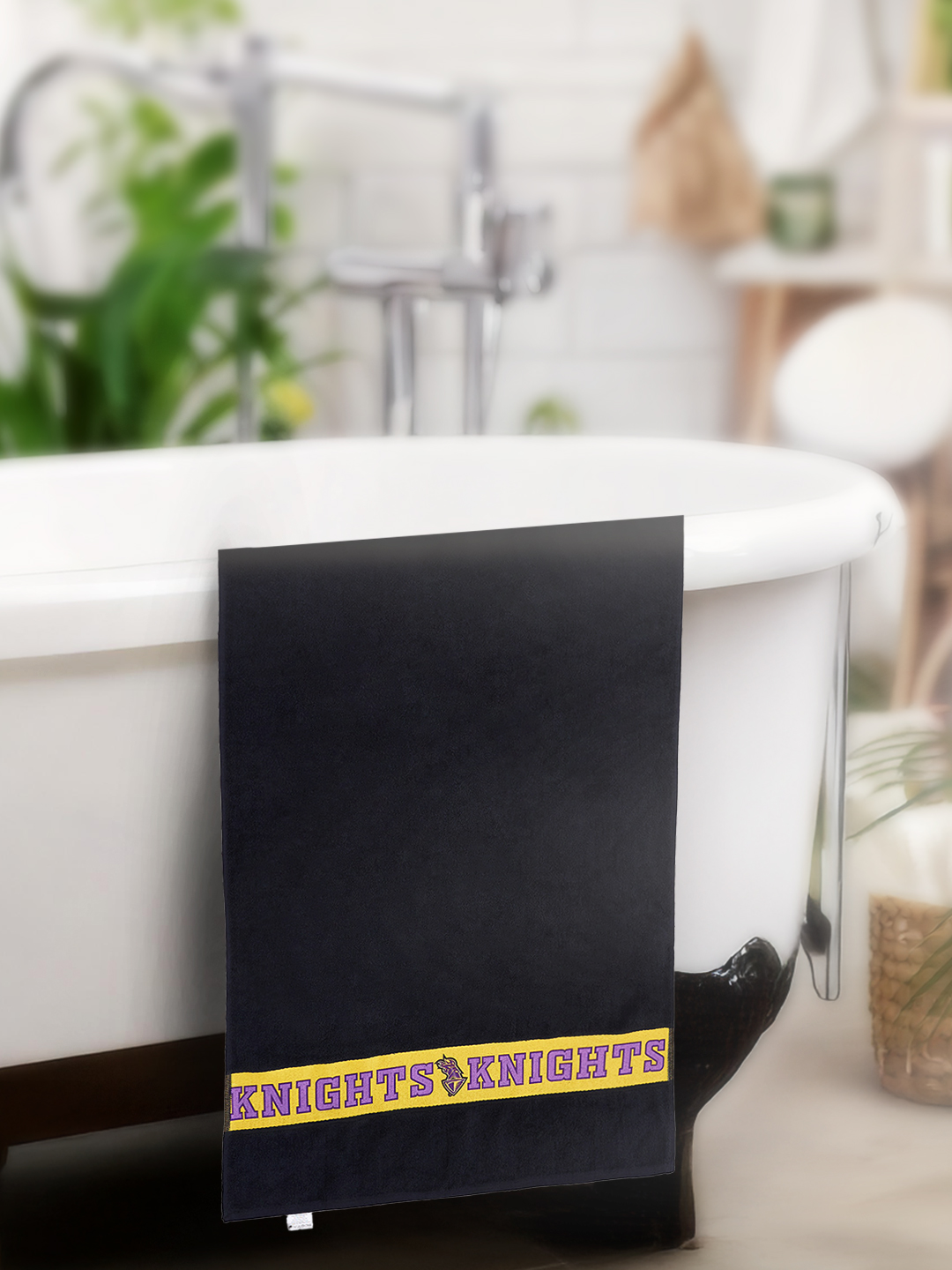 Kolkata Knight Riders Bath Towel, Premium 100% Cotton Terry Towels, Extra Soft Feel, Super Absorbent, Full Size - 70 cm  (3)
