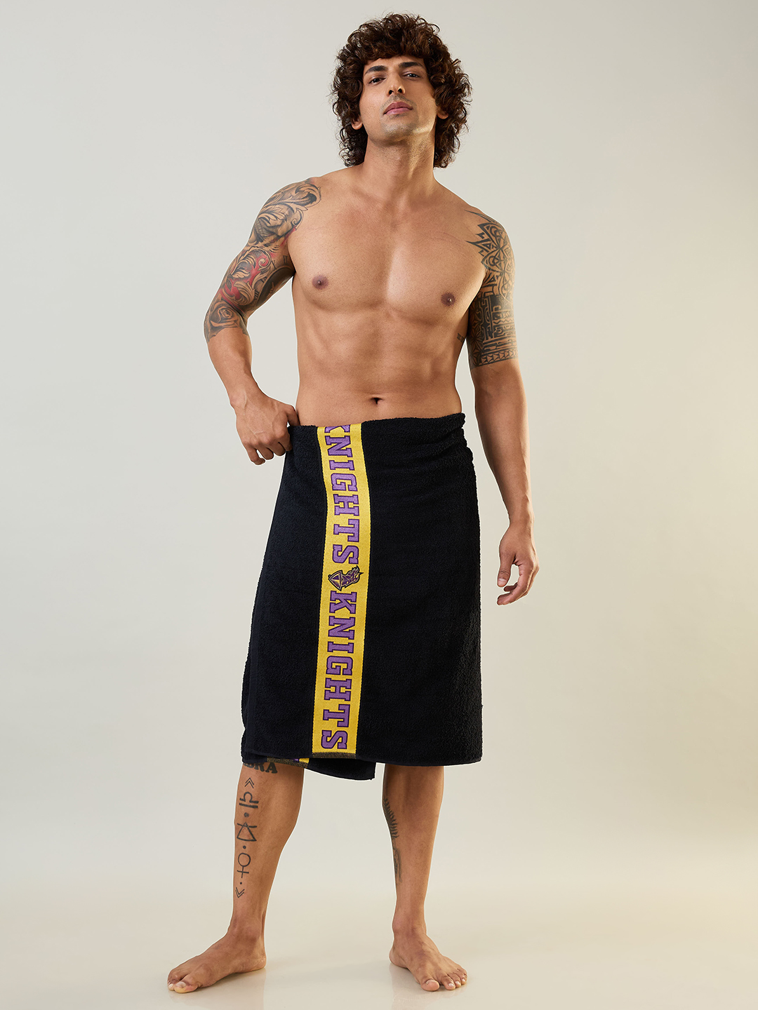 Kolkata Knight Riders Bath Towel, Premium 100% Cotton Terry Towels, Extra Soft Feel, Super Absorbent, Full Size - 70 cm  (12)