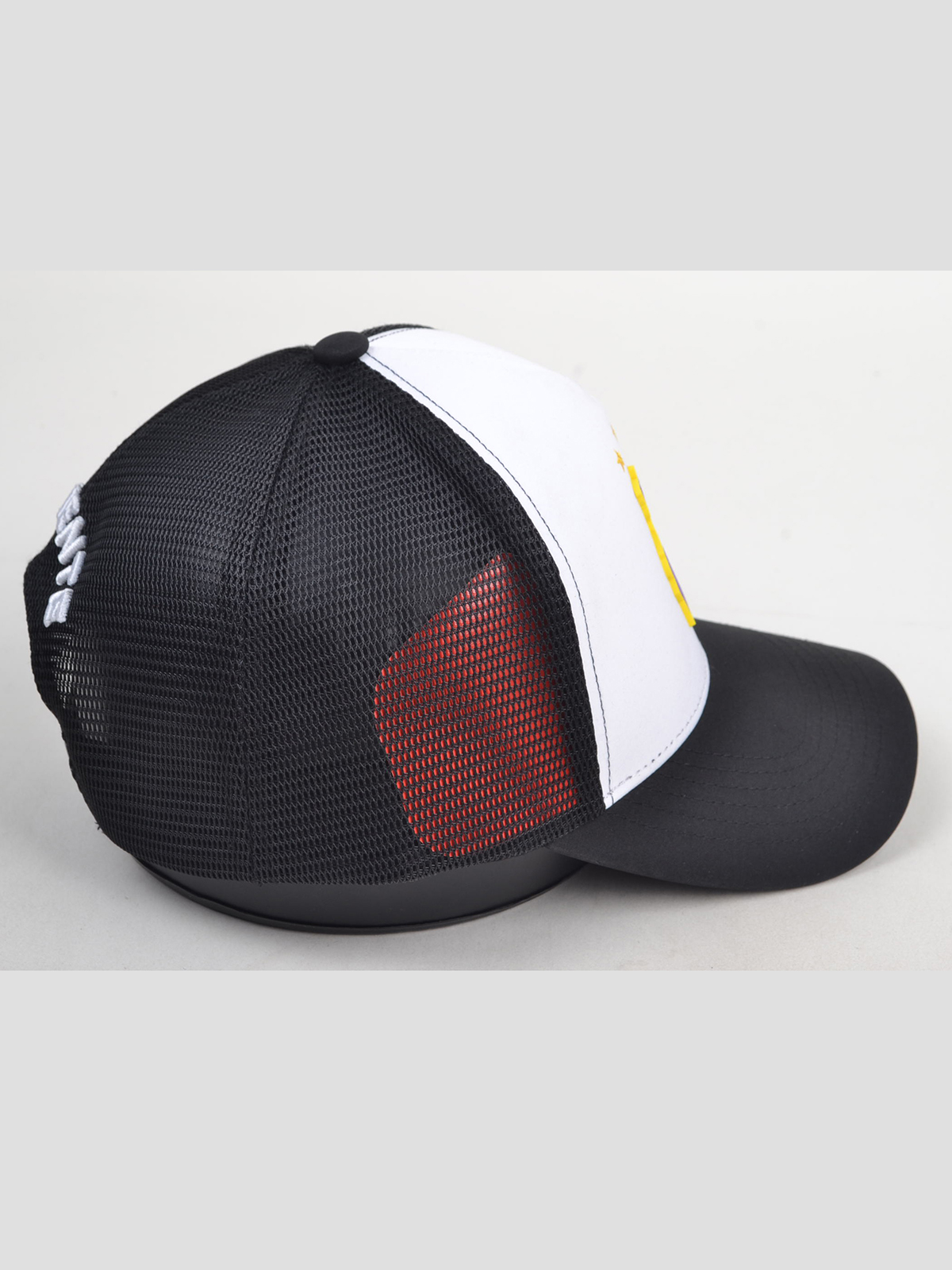 Kolkata Knight Riders Classic Trucker Rubber Logo White Black Cap (5)