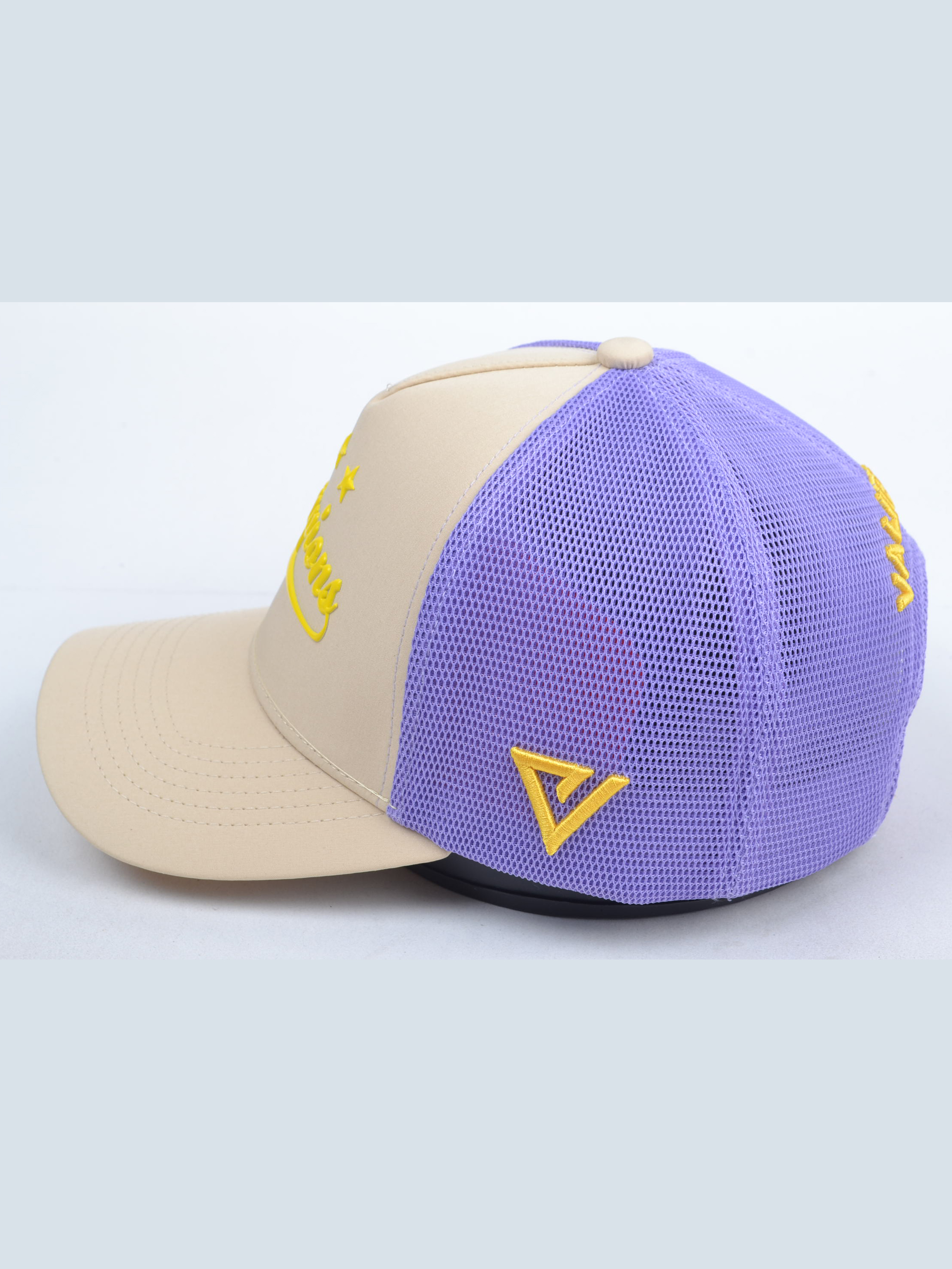 Kolkata Knight Riders Exclusive Champion Silicon Trucker Purple Cream Cap (3)