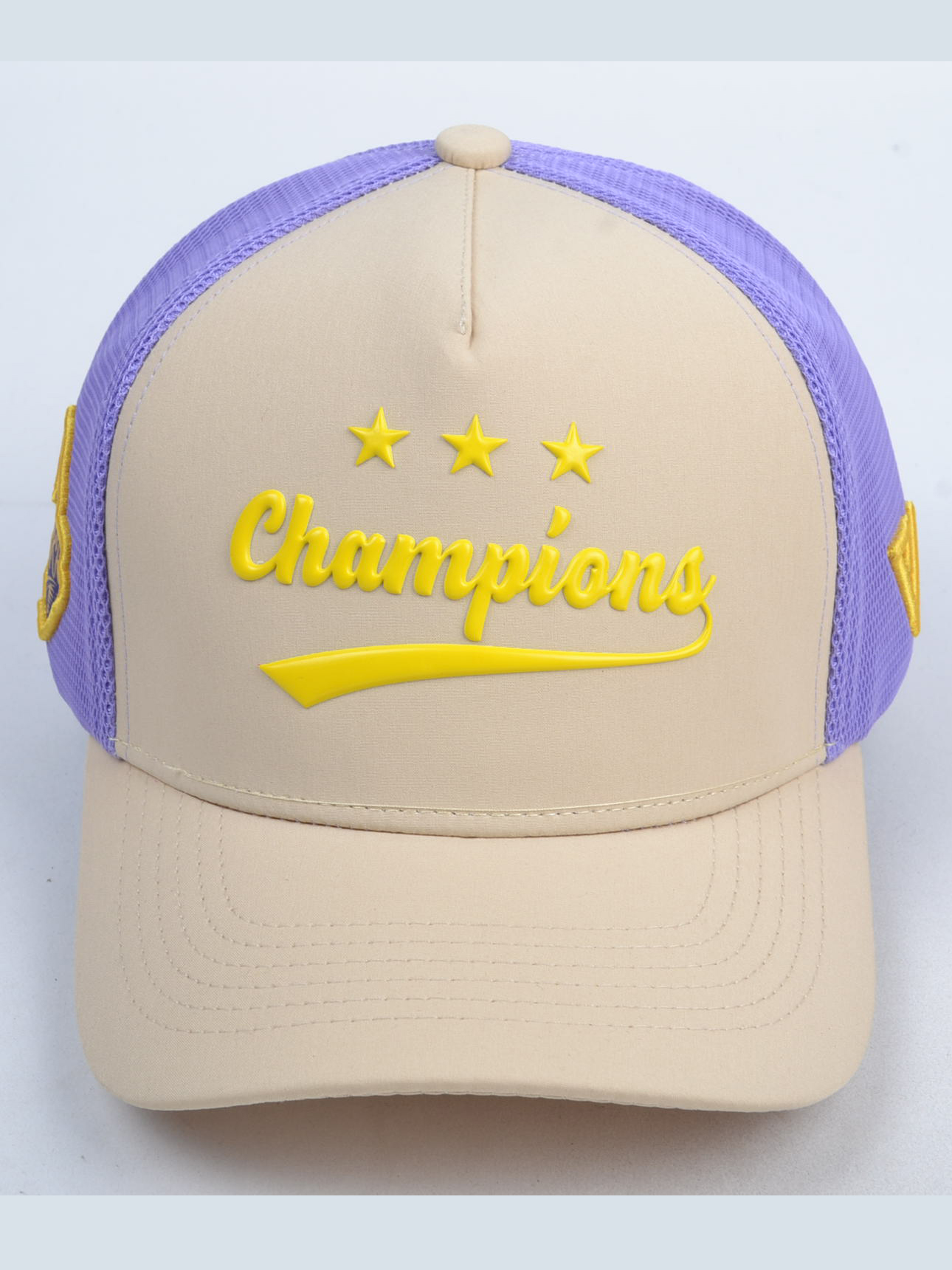 Kolkata Knight Riders Exclusive Champion Silicon Trucker Purple Cream Cap