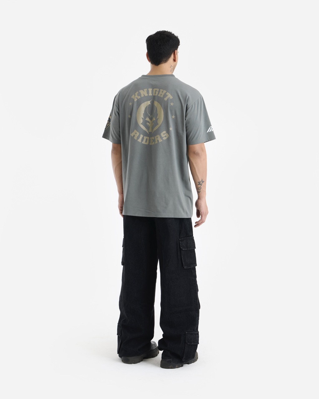 Kolkata Knight Riders Grey Casual Half Sleeves Round Neck Cotton T-Shirt (5)