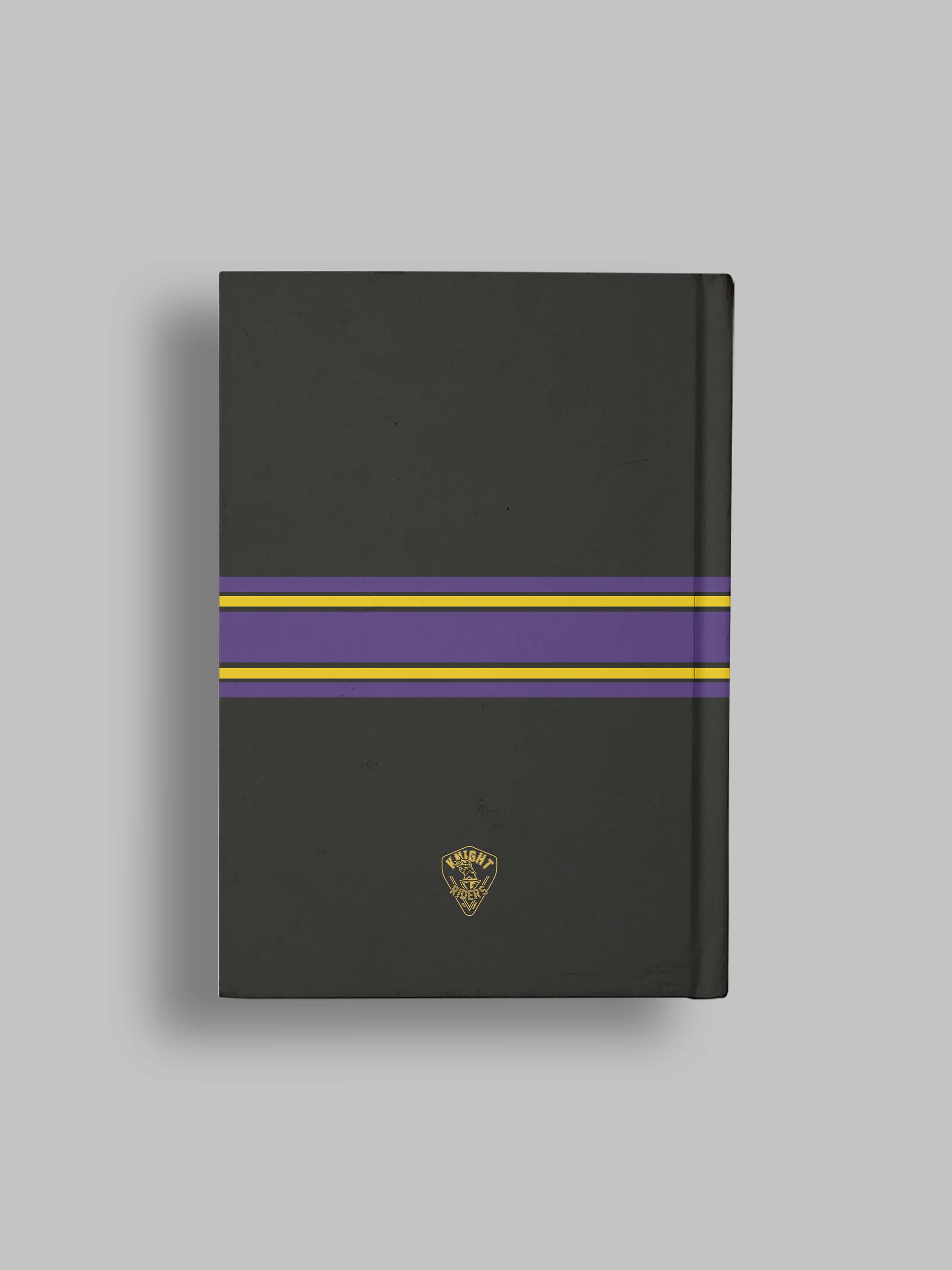 Kolkata Knight Riders Hardbound Cover, A5 Ruled 100 Pages, Easy to Carry, Notebook for Home, Office, Travel Diary - Pack (2)
