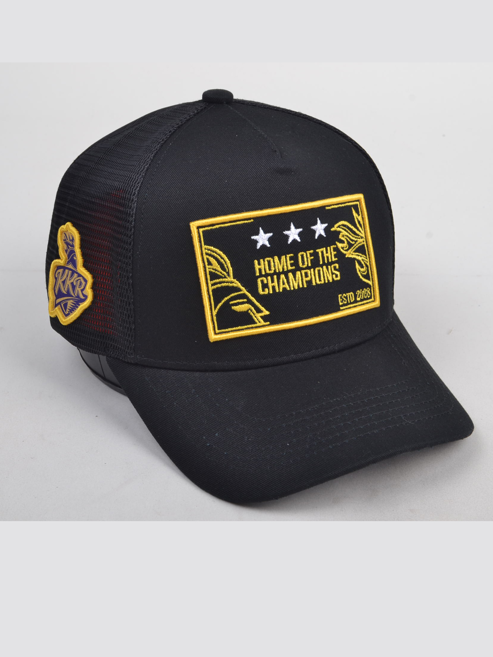 Kolkata Knight Riders Home Of Champion Trucker Black Cap (2)