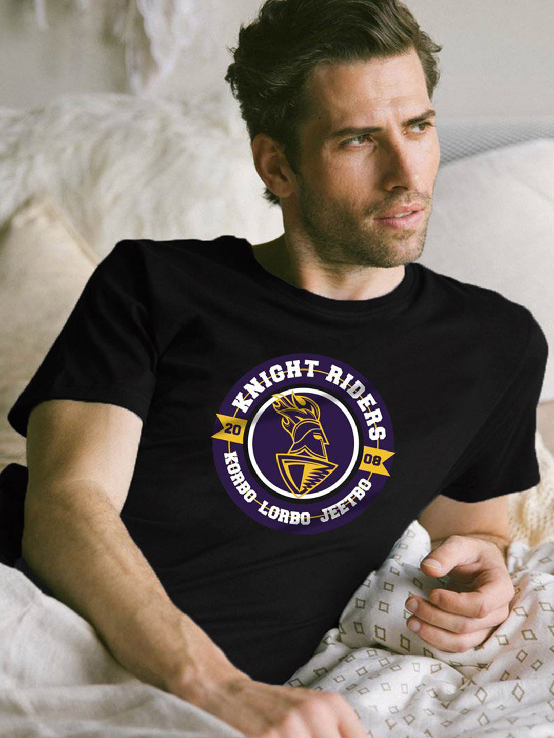 Kolkata Knight Riders KKR Men's Regular Fit Knight Riders T-shirt (3)