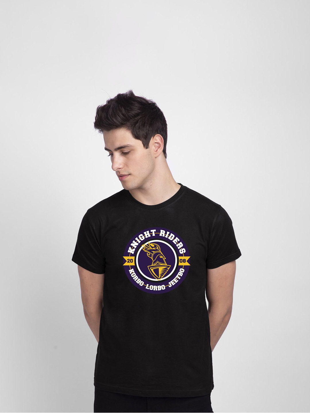 Kolkata Knight Riders KKR Men's Regular Fit Knight Riders T-shirt (1)