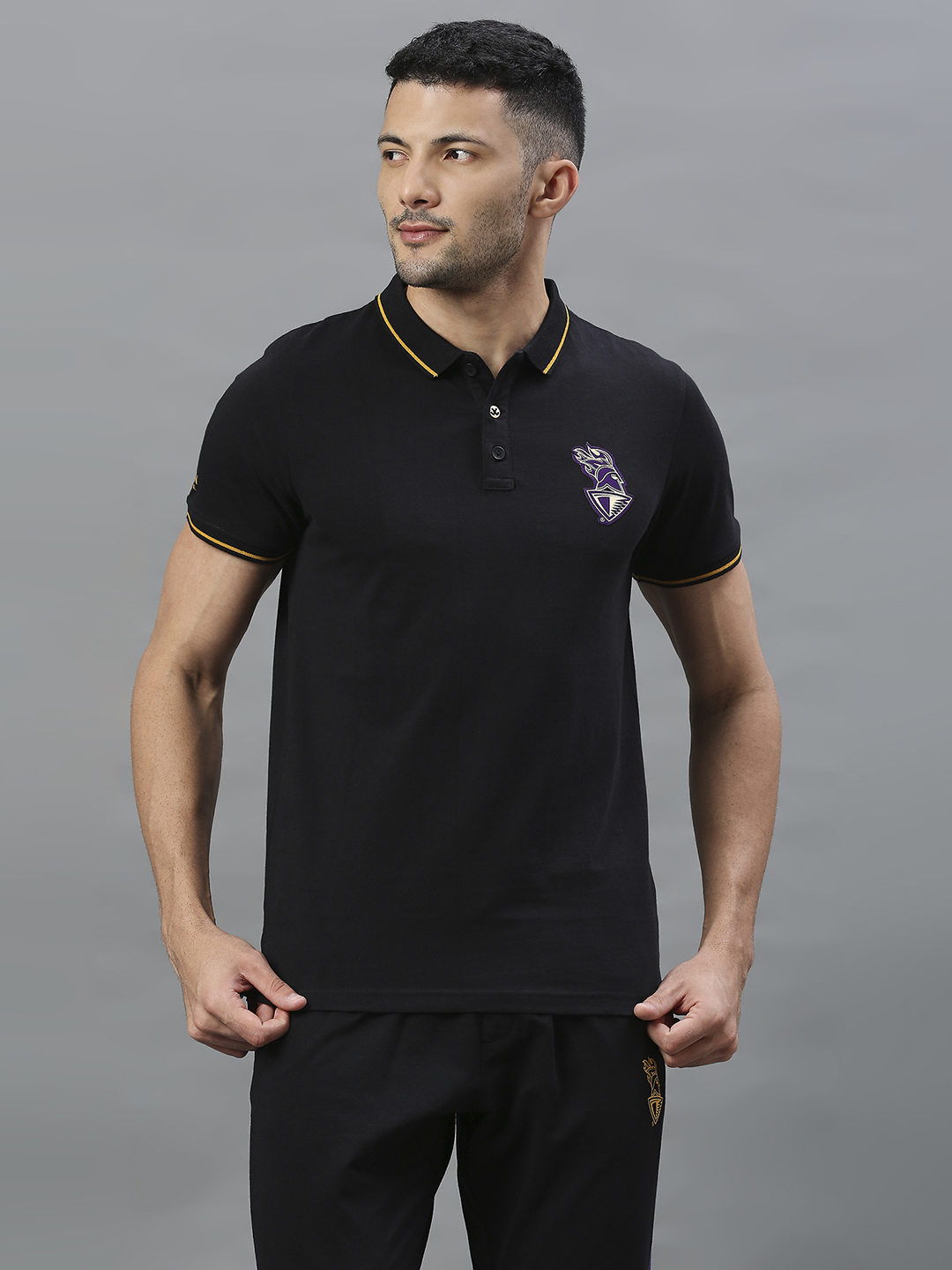 Kolkata Knight Riders Kolkata Knight Riders Official Polo T-Shirt 2022 (1)