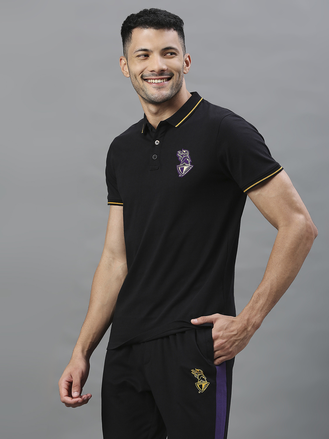 Kolkata Knight Riders Kolkata Knight Riders Official Polo T-Shirt 2022 (4)
