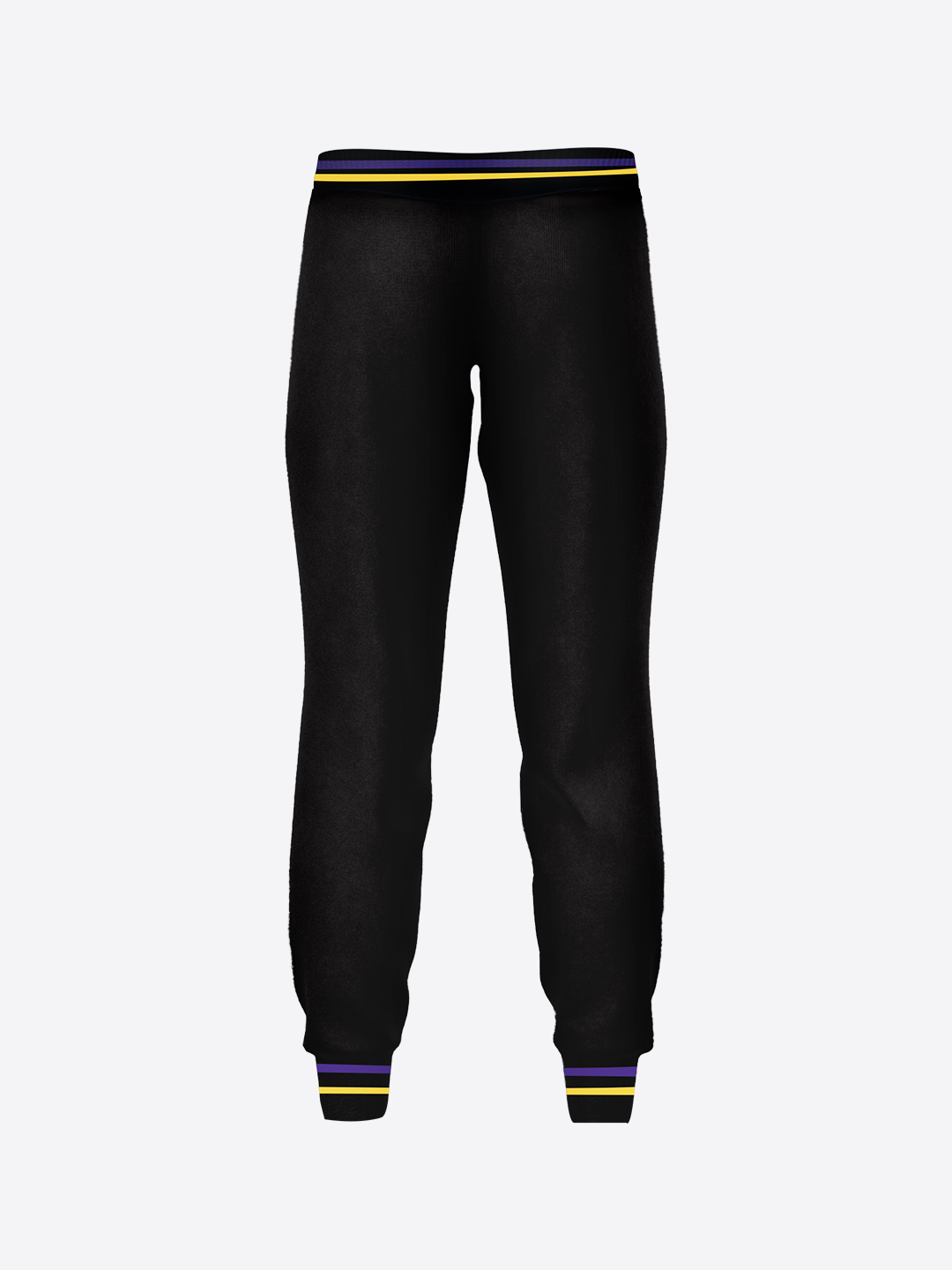 Kolkata Knight Riders Men Black Logo Printed Mid-Rise Regular Fit Training Joggers (2)