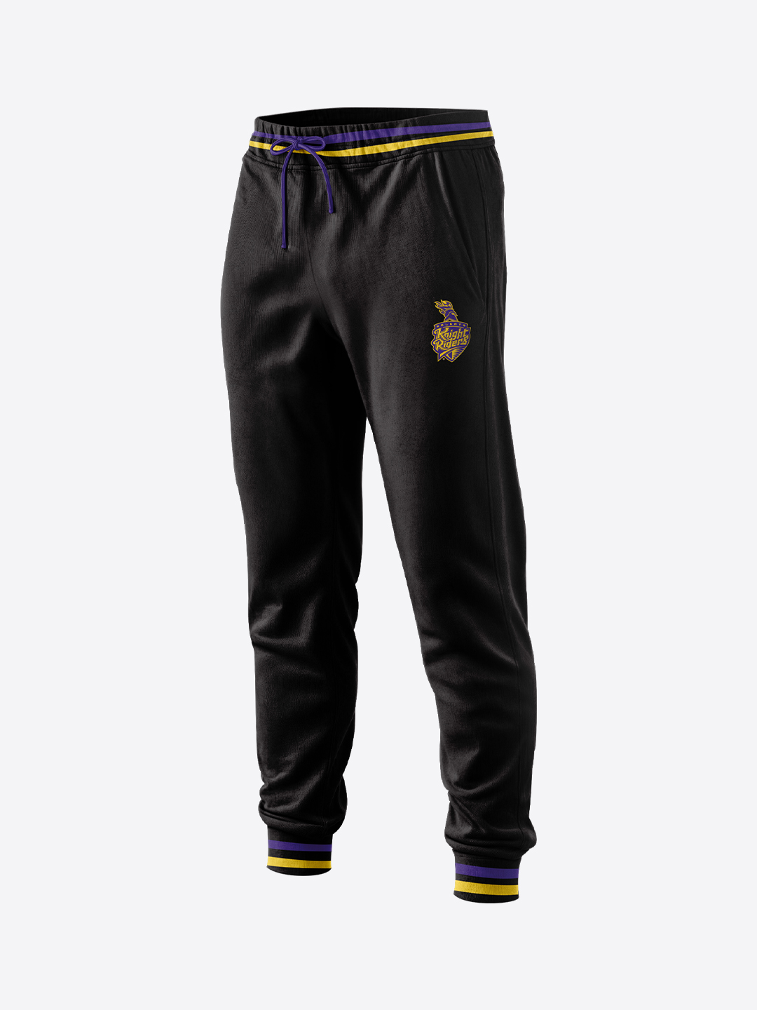 Men Black Logo Printed Mid-Rise Regular Fit Training Joggers