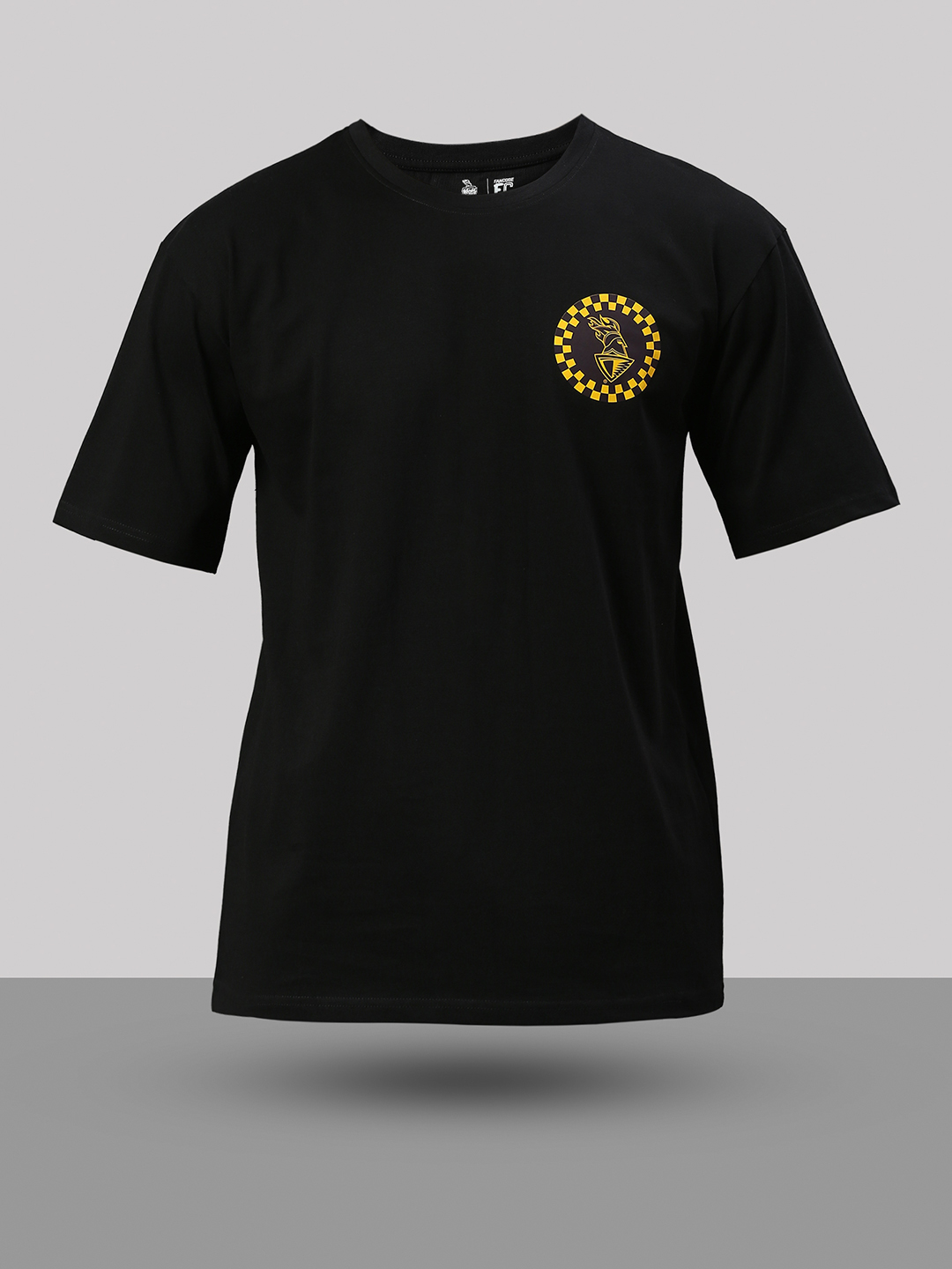 Kolkata Knight Riders Men Black Printed Half Sleeves Round Neck Regular Cotton T-Shirt (6)