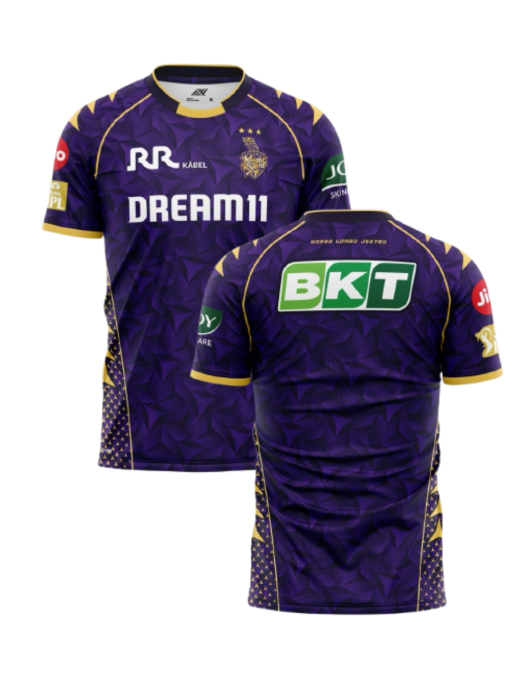 Kolkata Knight Riders Official Fan Jersey 2025 for Kids - Customised (3)
