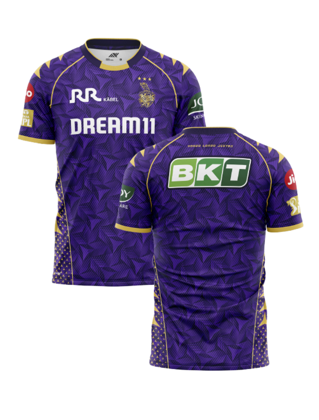 Kolkata Knight Riders Official Player Edition Jersey 2025 for Kids - Customised (3)