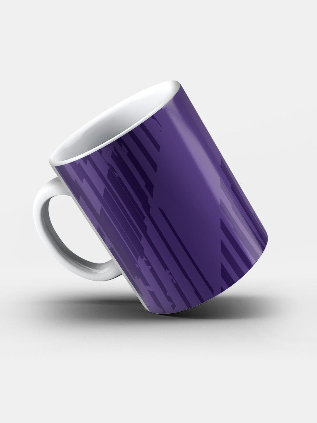 Kolkata Knight Riders Purple and Gold Logo Printed Ceramic Glossy Coffee Mug 325 ml - Pack of 1 (2)