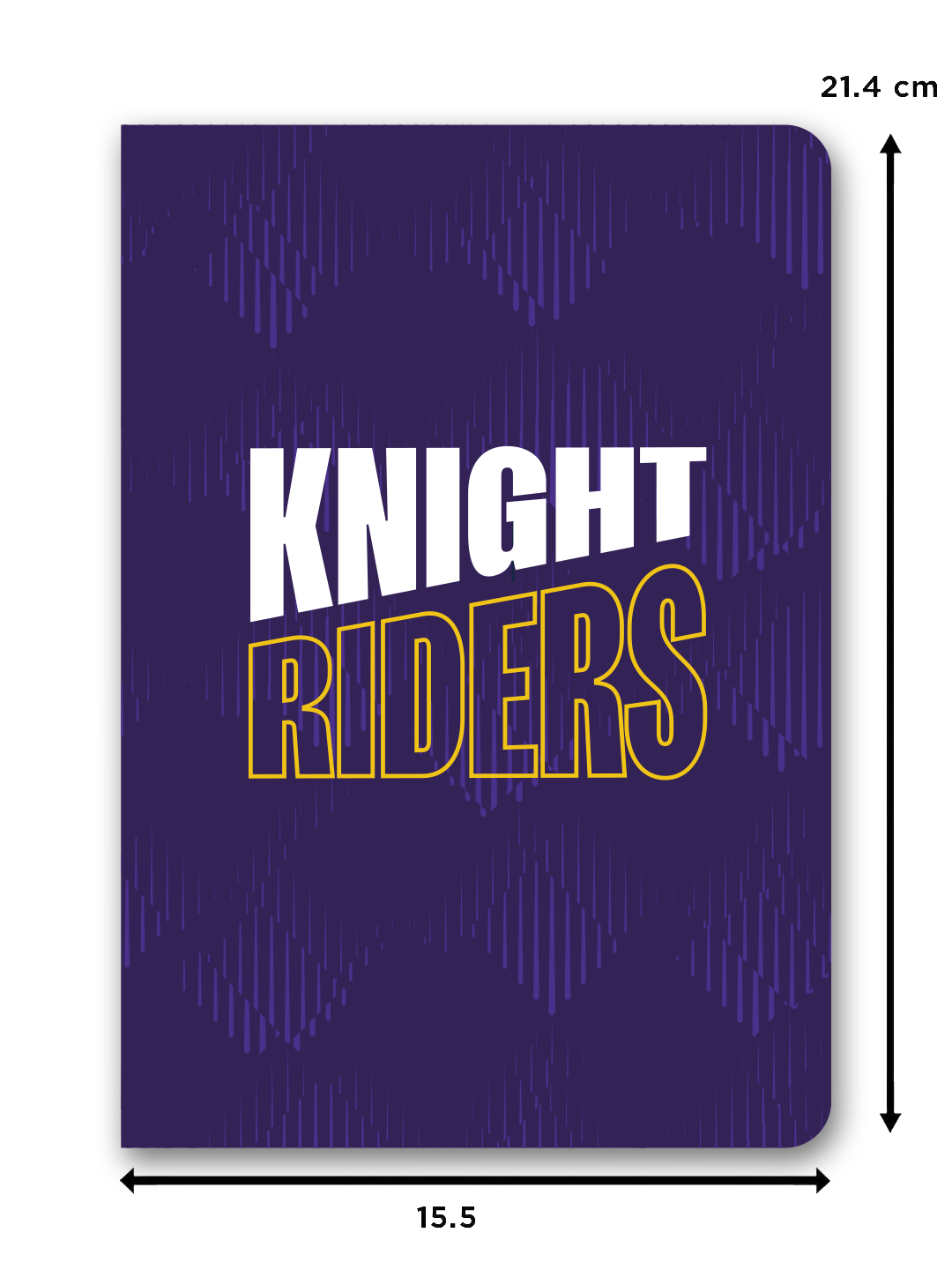 Kolkata Knight Riders Purple and Gold Printed Knight Riders Hardbound Cover A5 Ruled 100 Pages Diaries - (Pack of 1) (6)