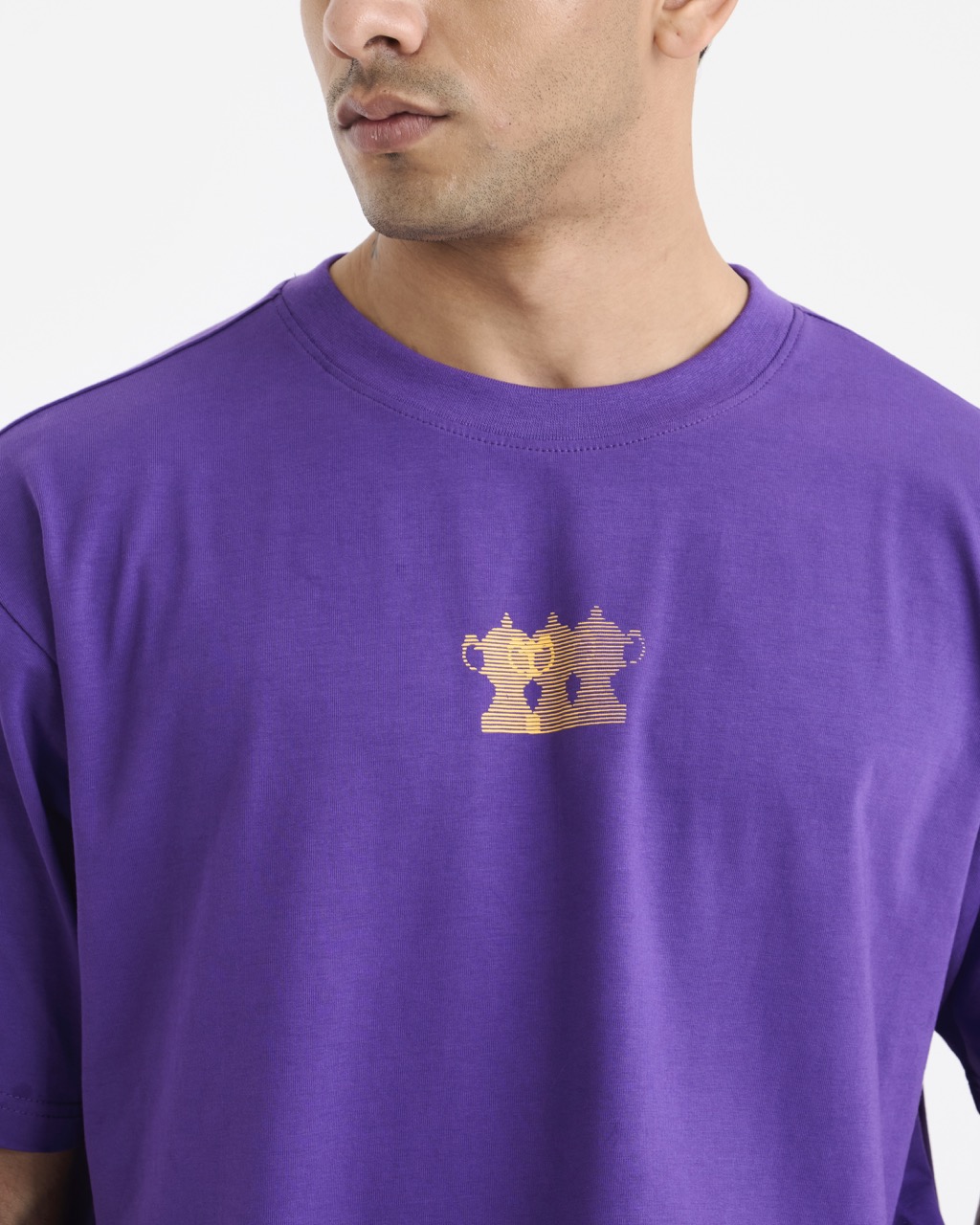 Kolkata Knight Riders Purple Casual Short Sleeves Round Neck Cotton T-Shirt (2)