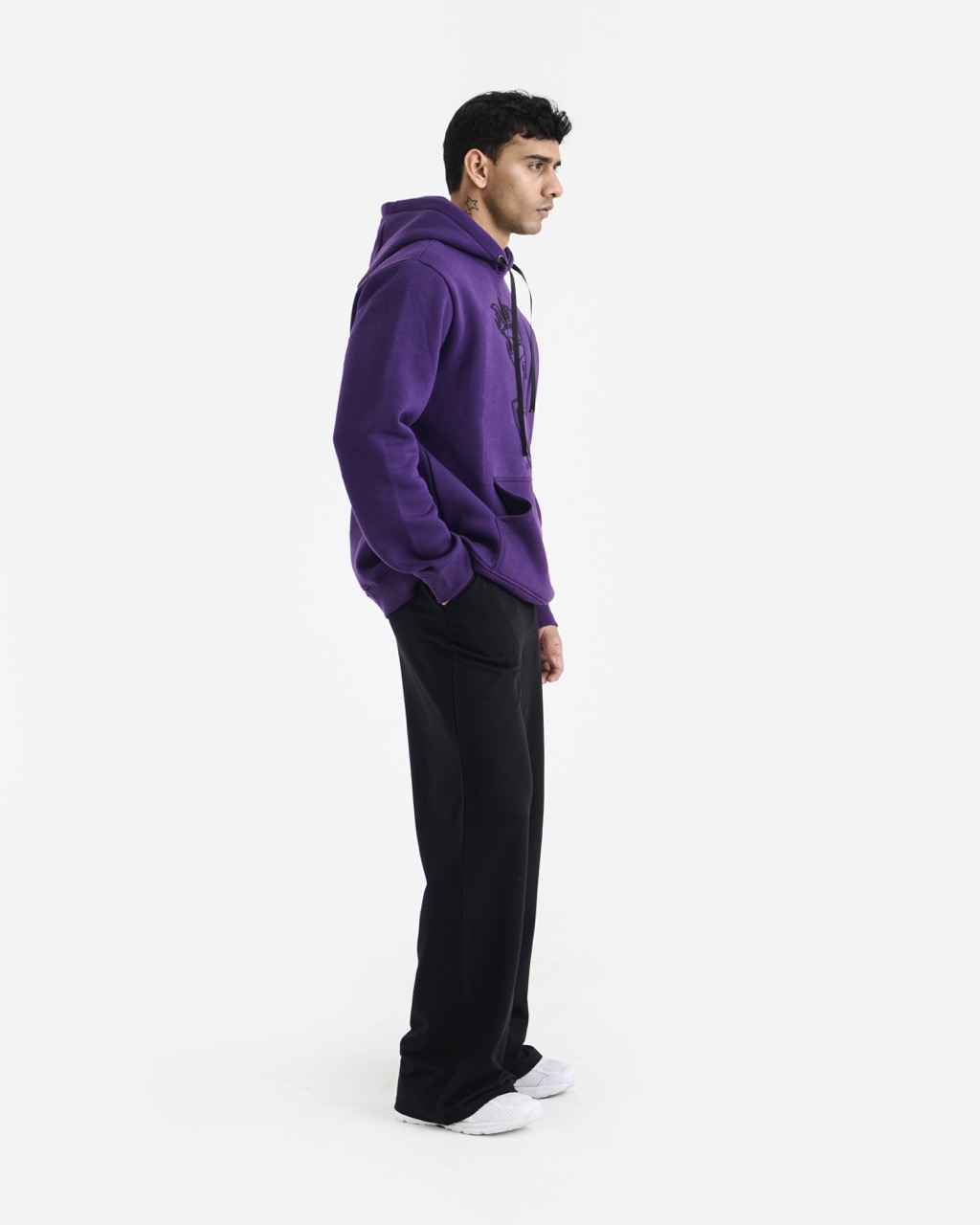 Kolkata Knight Riders Purple Long Sleeves Round Neck Champions Pride Hooded Sweatshirt (7)
