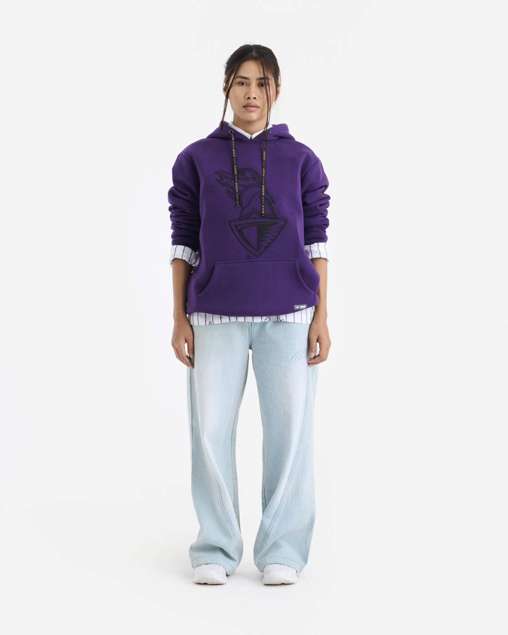 Kolkata Knight Riders Purple Long Sleeves Round Neck Champions Pride Hooded Sweatshirt (3)