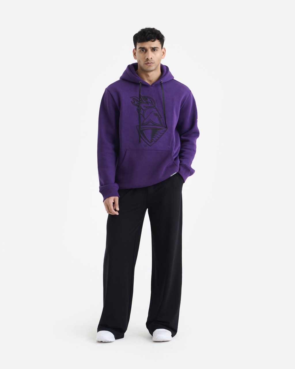 Kolkata Knight Riders Purple Long Sleeves Round Neck Champions Pride Hooded Sweatshirt (2)