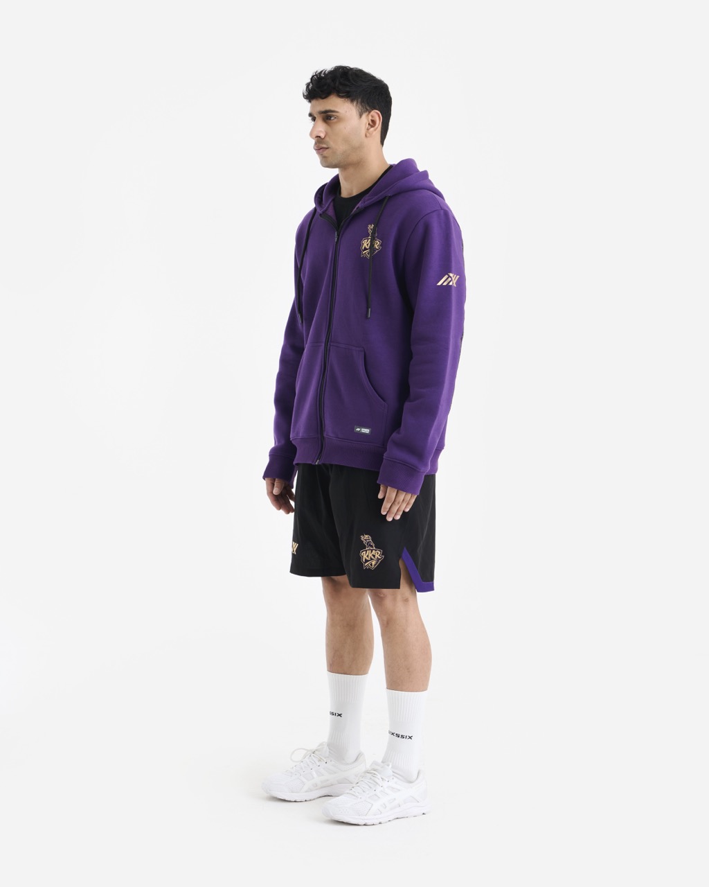 Kolkata Knight Riders Purple Long Sleeves Round Neck Kangaroo Pocket Champion Edition Hoodie Jacket (6)