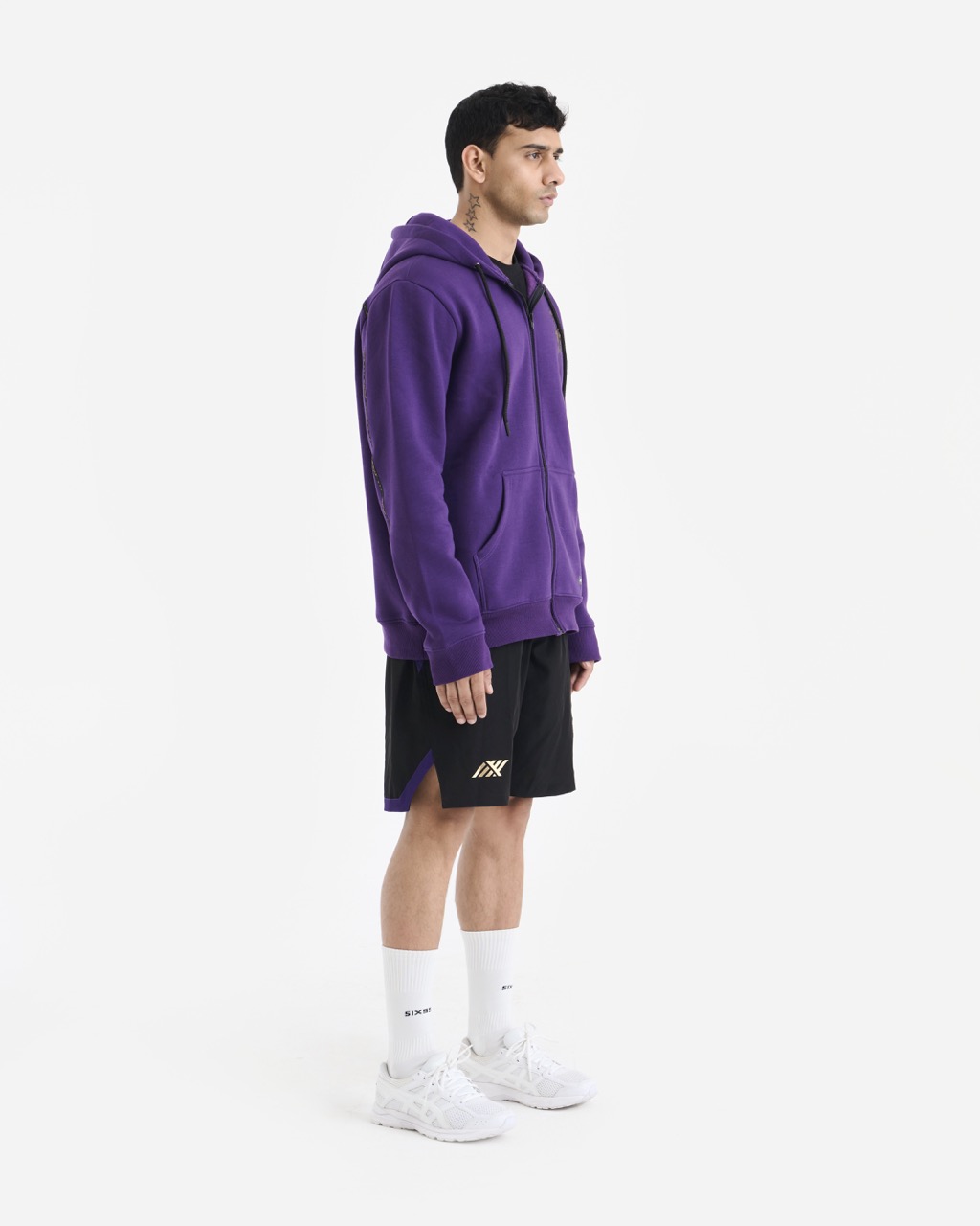 Kolkata Knight Riders Purple Long Sleeves Round Neck Kangaroo Pocket Champion Edition Hoodie Jacket (7)