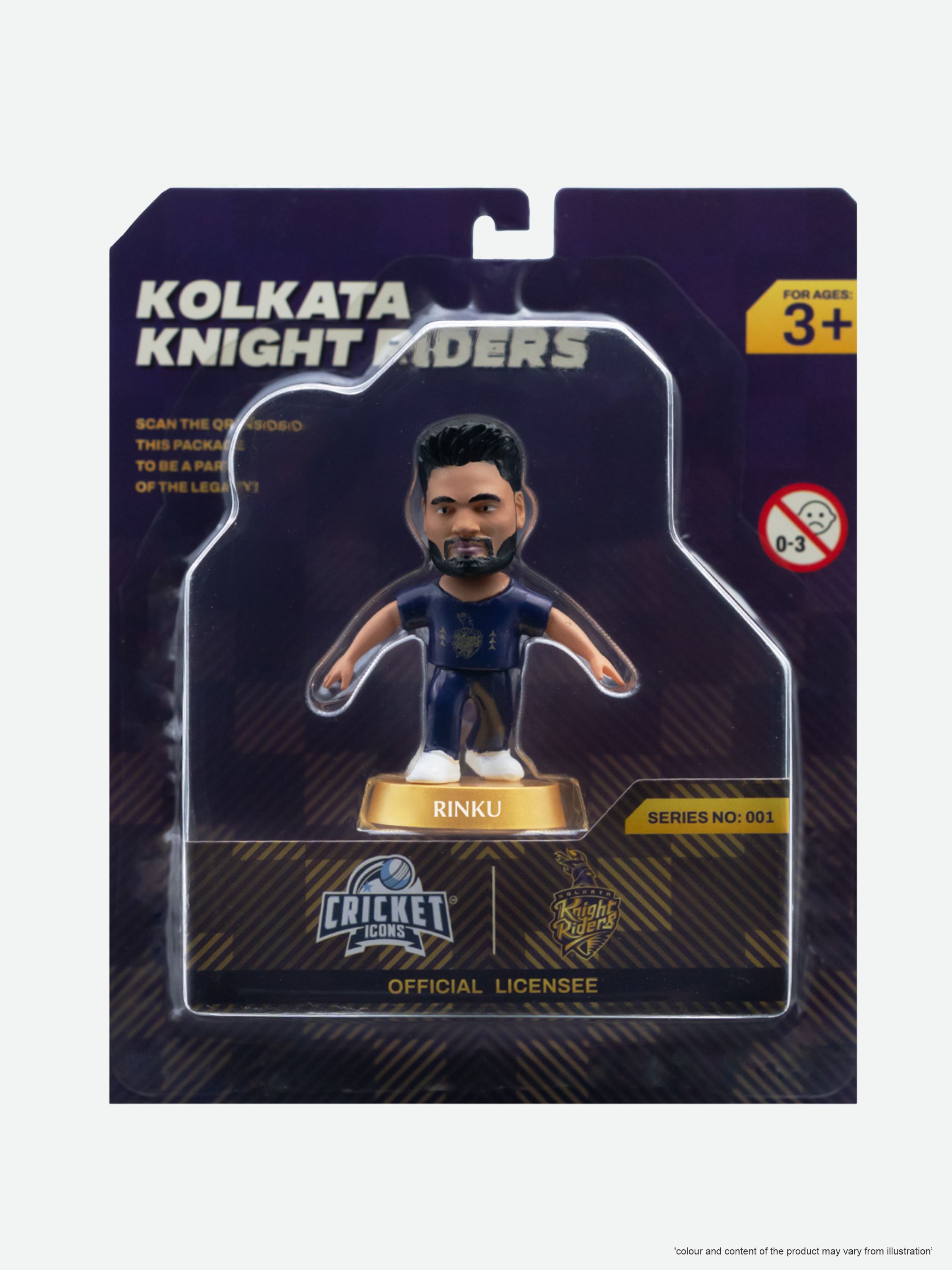 Kolkata Knight Riders Rinku Singh Kolkata Knight Riders Collectible Miniature (2)