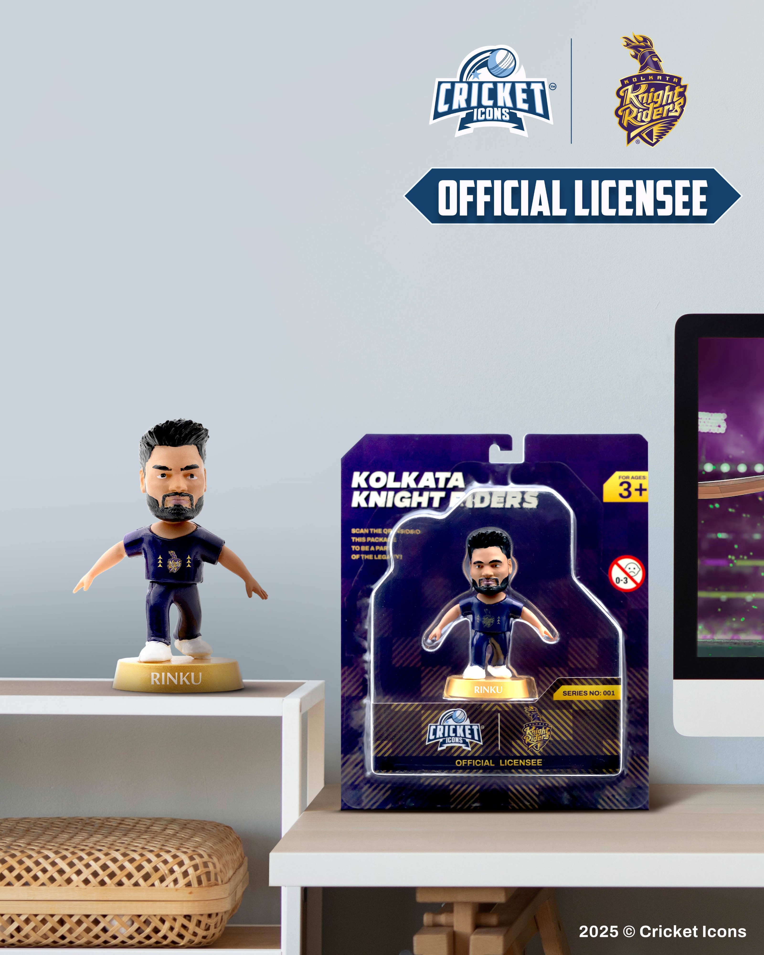 Kolkata Knight Riders Rinku Singh Kolkata Knight Riders Collectible Miniature