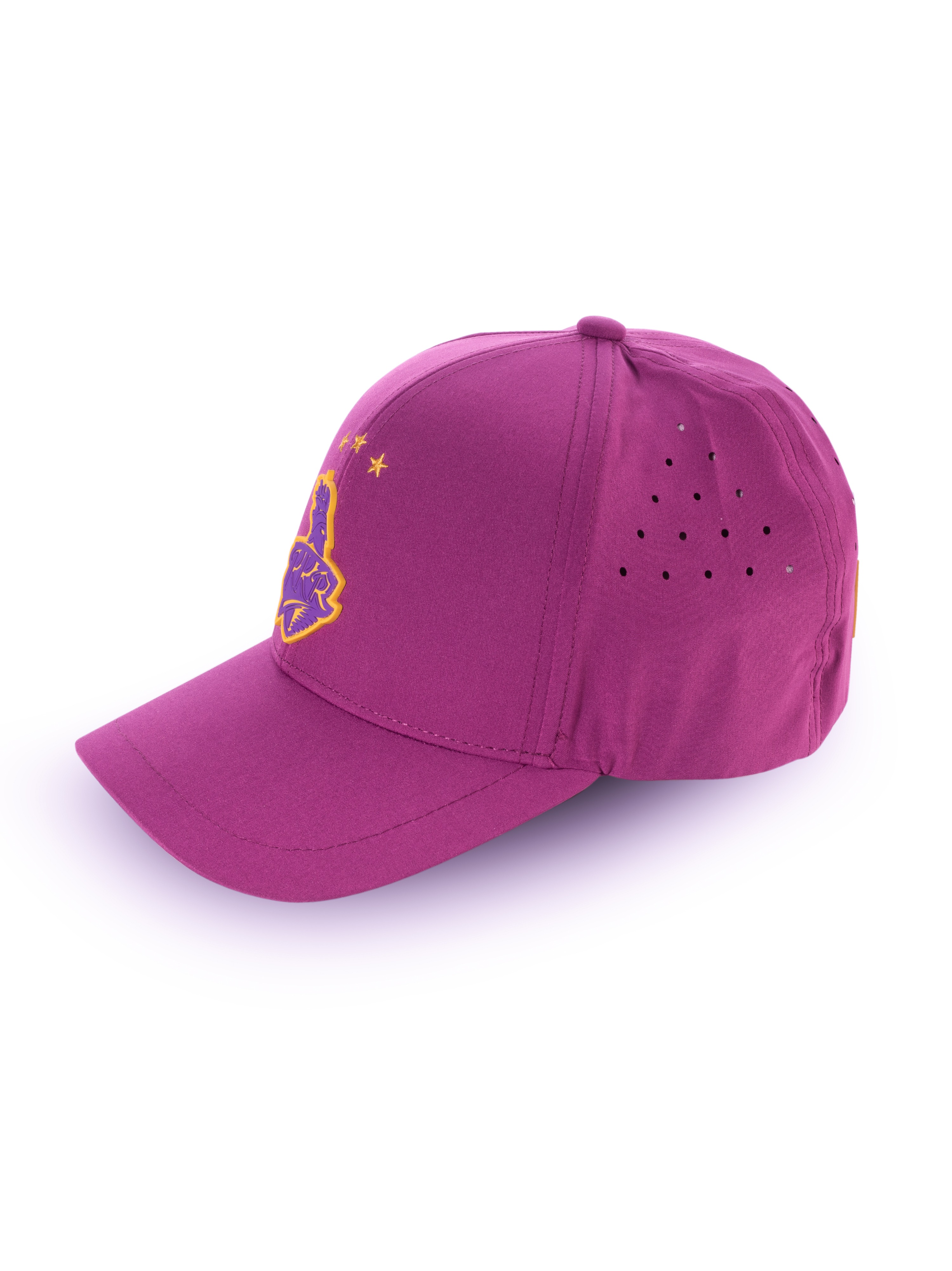Kolkata Knight Riders Stylish Purple Flexfit Cap With A Rubber Logo, Combining Comfort, Snug Fit (3)
