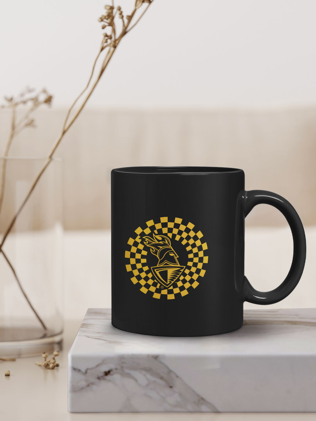 Kolkata Knight Riders Ceramic Black Printed Mug, Microwave and Dishwasher Safe, Tea and Coffee Mug - 325 ml (Black/Gold) (2)