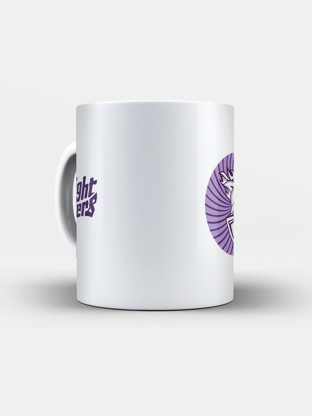Kolkata Knight Riders White and Purple Logo Printed Ceramic Glossy Coffee Mug 325 ml - (Pack of 1) (6)