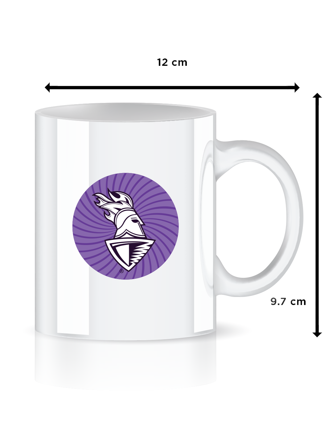 Kolkata Knight Riders White and Purple Logo Printed Ceramic Glossy Coffee Mug 325 ml - (Pack of 1) (8)