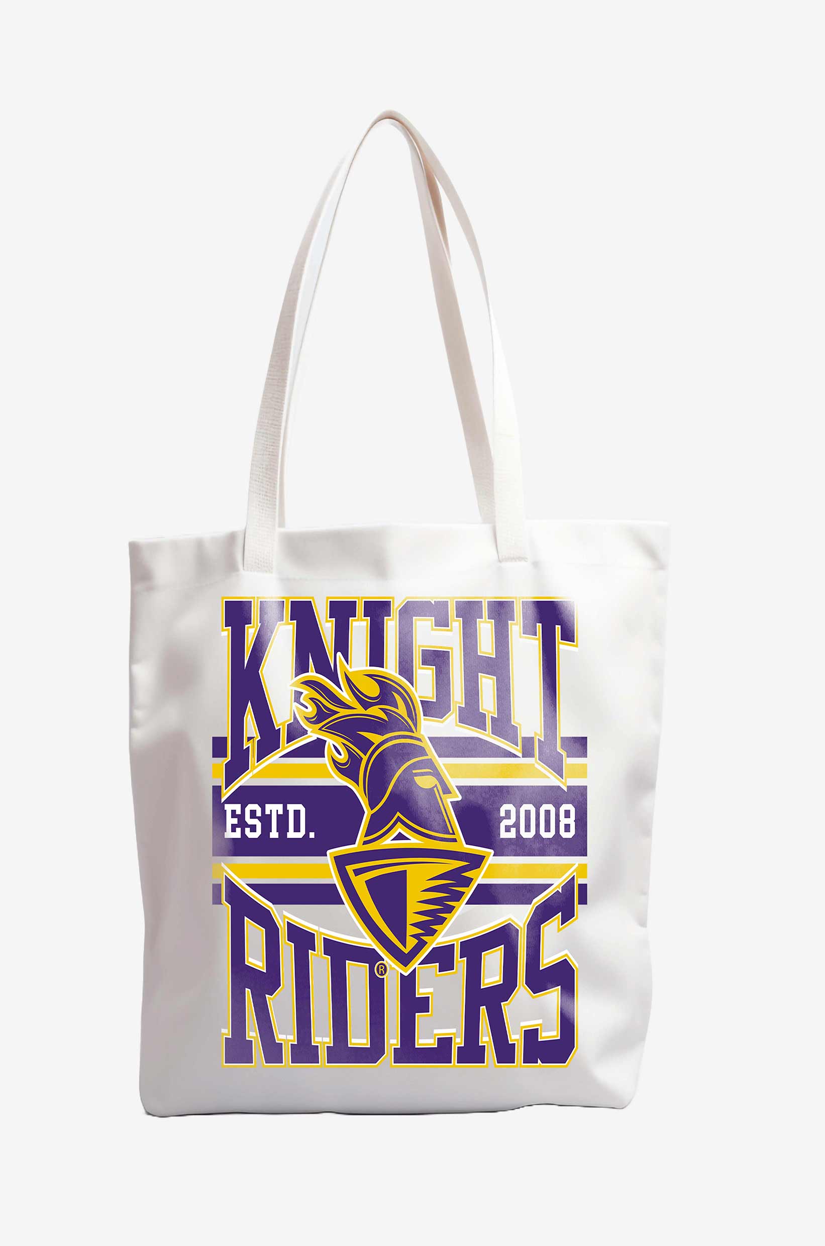 Printed Canvas Casual Tote Bag, Stylish Handbag For Men and Women - Pack of 1 (White/Purple)