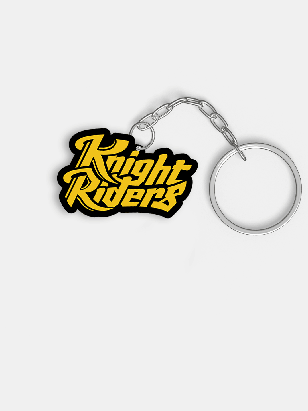Kolkata Knight Riders Yellow Digital Print Knight Riders Metal Keychain - (Pack of 1) (1)