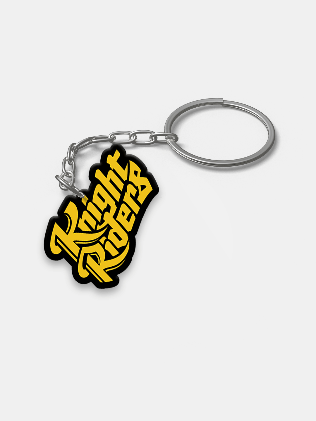 Kolkata Knight Riders Yellow Digital Print Knight Riders Metal Keychain - (Pack of 1) (2)