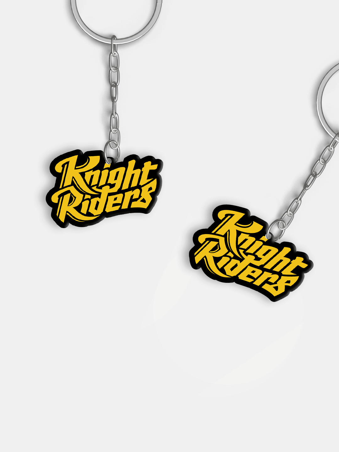 Kolkata Knight Riders Yellow Digital Print Knight Riders Metal Keychain - (Pack of 1) (3)