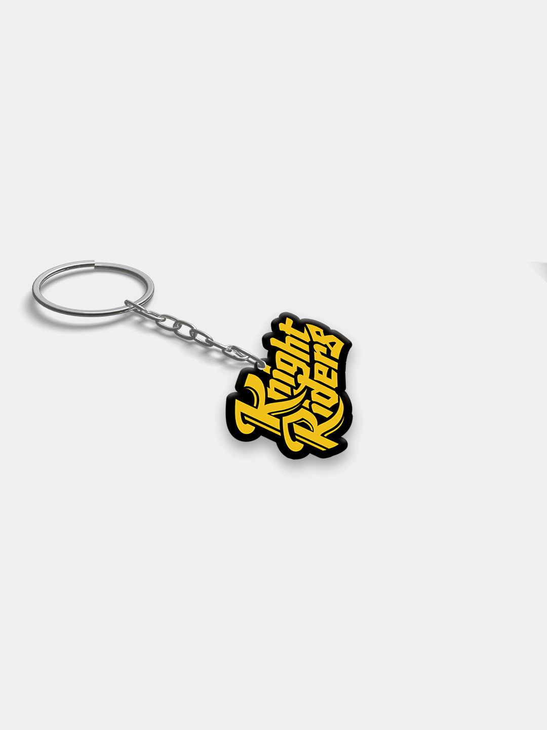 Kolkata Knight Riders Yellow Digital Print Knight Riders Metal Keychain - (Pack of 1) (4)