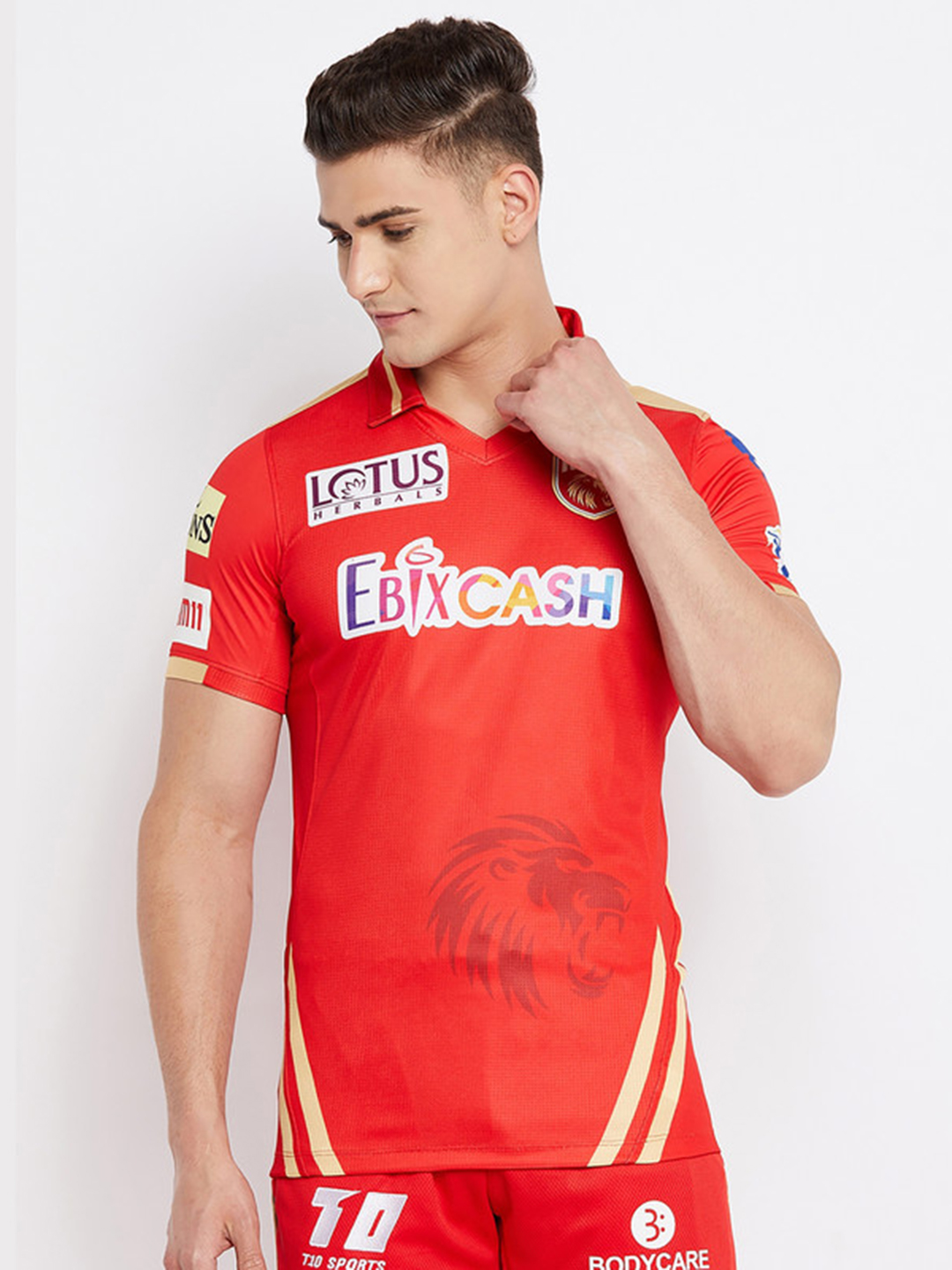 Buy -Punjab Kings Official Polo Neck Jersey 2022 from FanCode Shop