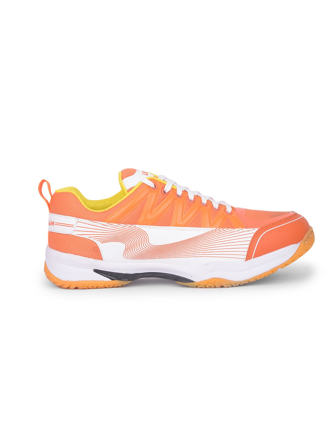 Liberty FREEDOM Sports Lacing Badminton & PickleBall Shoes For Men GRIPPER-01 By Liberty - Orange (4)