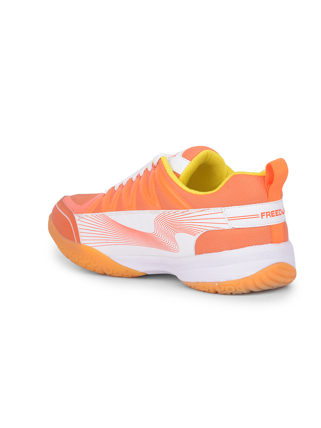 Liberty FREEDOM Sports Lacing Badminton & PickleBall Shoes For Men GRIPPER-01 By Liberty - Orange (7)