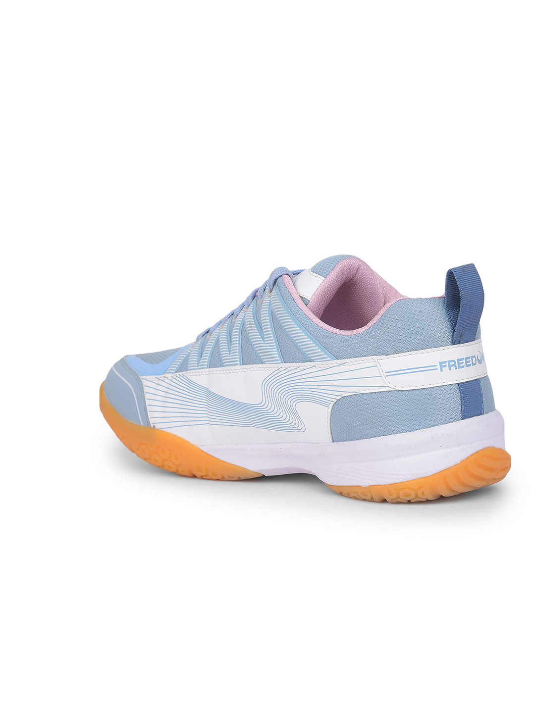 Liberty FREEDOM Sports Lacing Badminton & PickleBall Shoes For Men GRIPPER-01 By Liberty - Sky Blue (7)