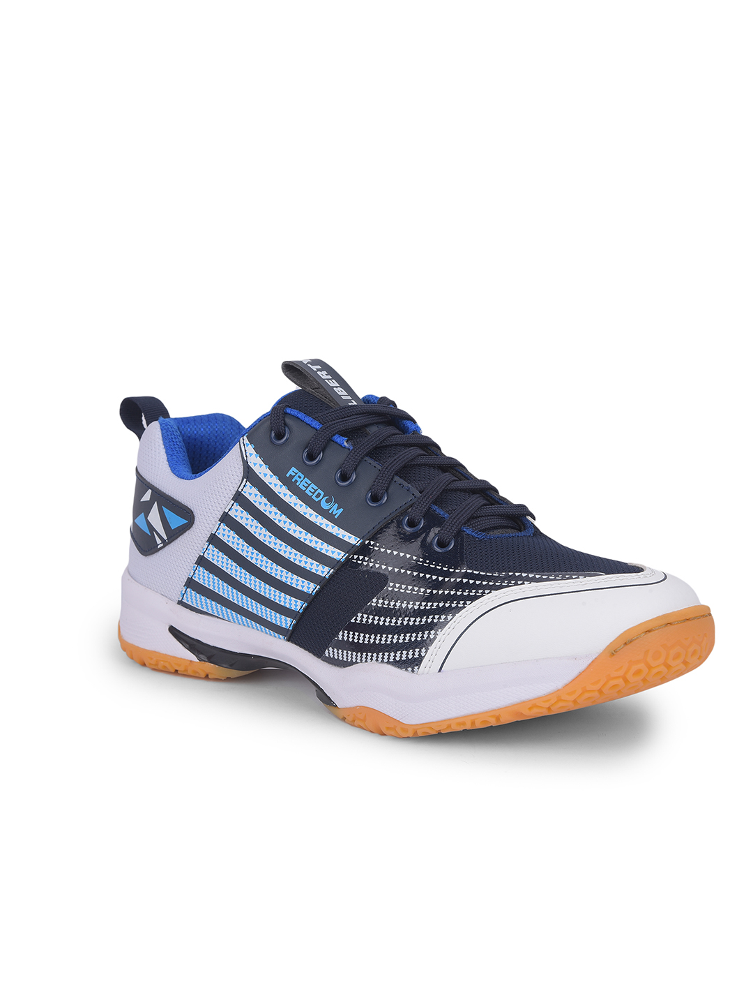 Liberty FREEDOM Sports Lacing Badminton & Pickleball Shoes For Men GRIPPER-02 By Liberty - Navy Blue (3)