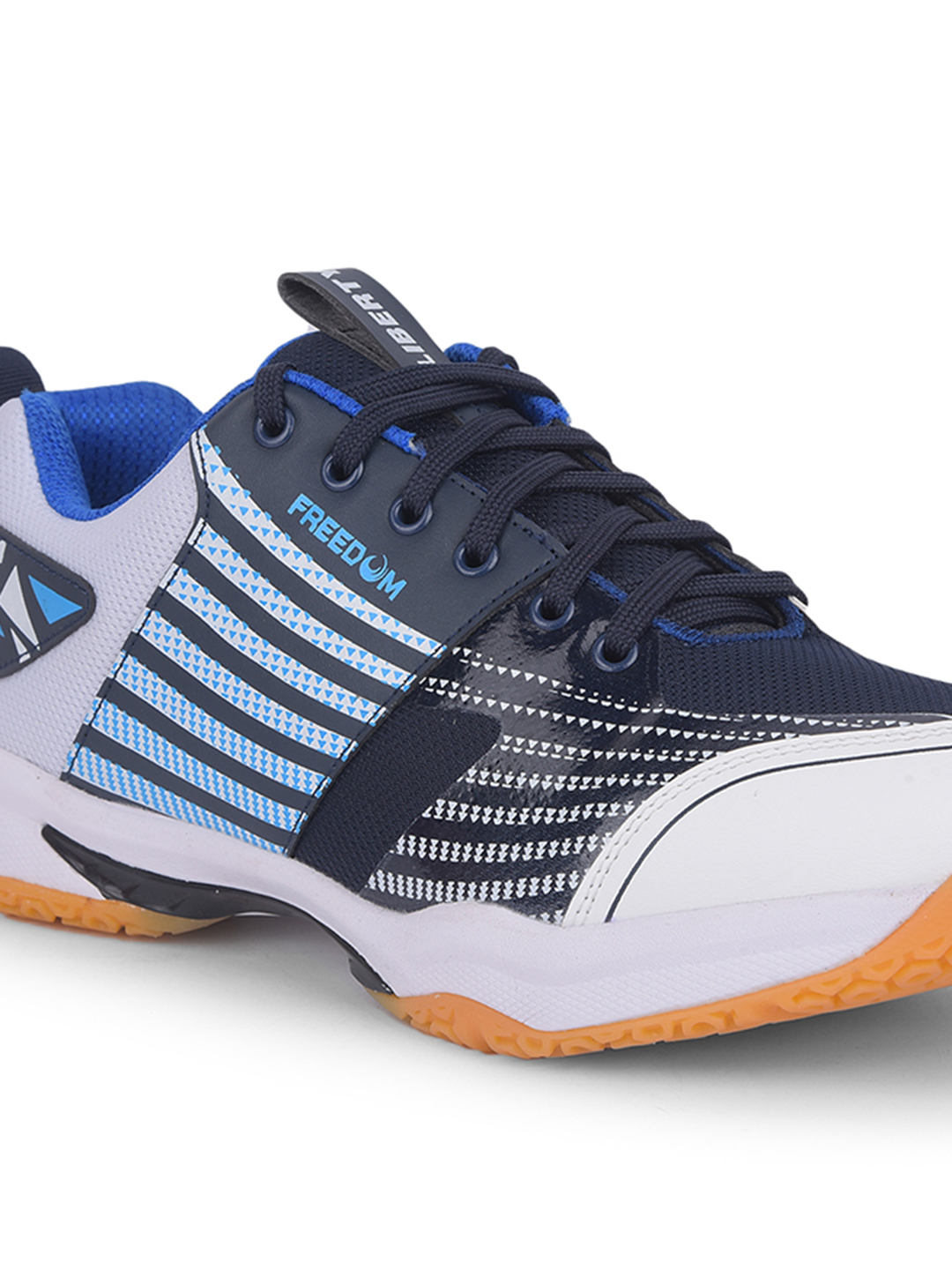 Liberty FREEDOM Sports Lacing Badminton & Pickleball Shoes For Men GRIPPER-02 By Liberty - Navy Blue (6)