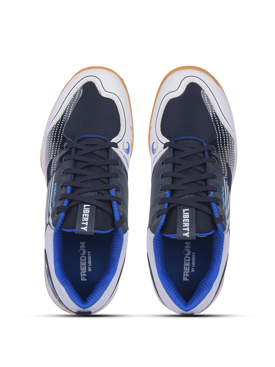 Liberty FREEDOM Sports Lacing Badminton & Pickleball Shoes For Men GRIPPER-02 By Liberty - Navy Blue (2)