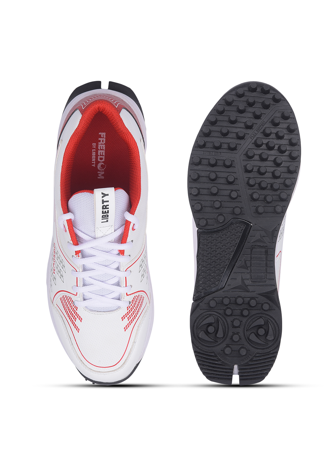 Liberty FREEDOM Sports Lacing Cricket Shoes For Men CRICSTAR01 By Liberty - Red (8)