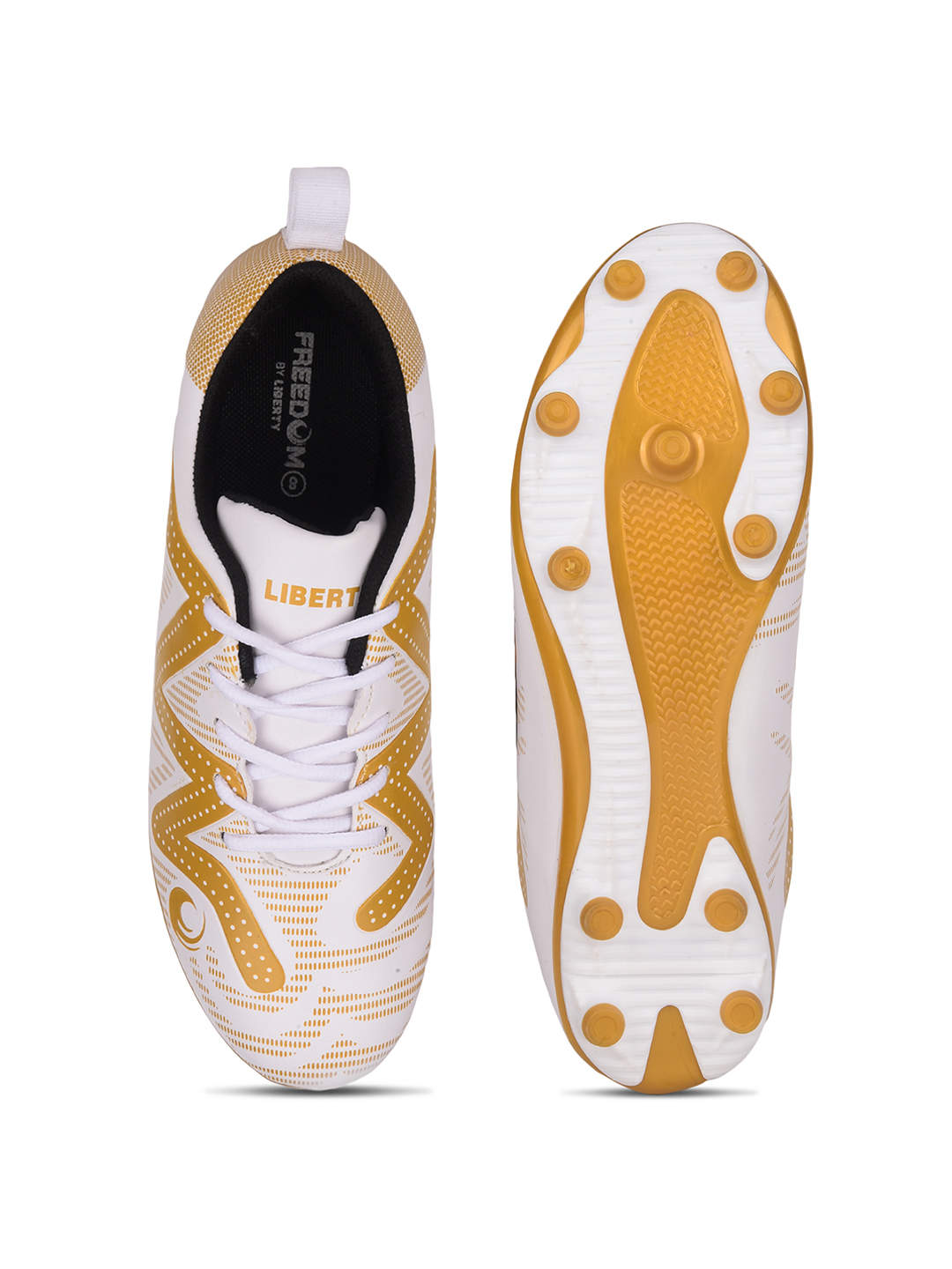Liberty FREEDOM Sports Lacing Football Shoes For Men DRIBBLER01 By Liberty - Golden (7)